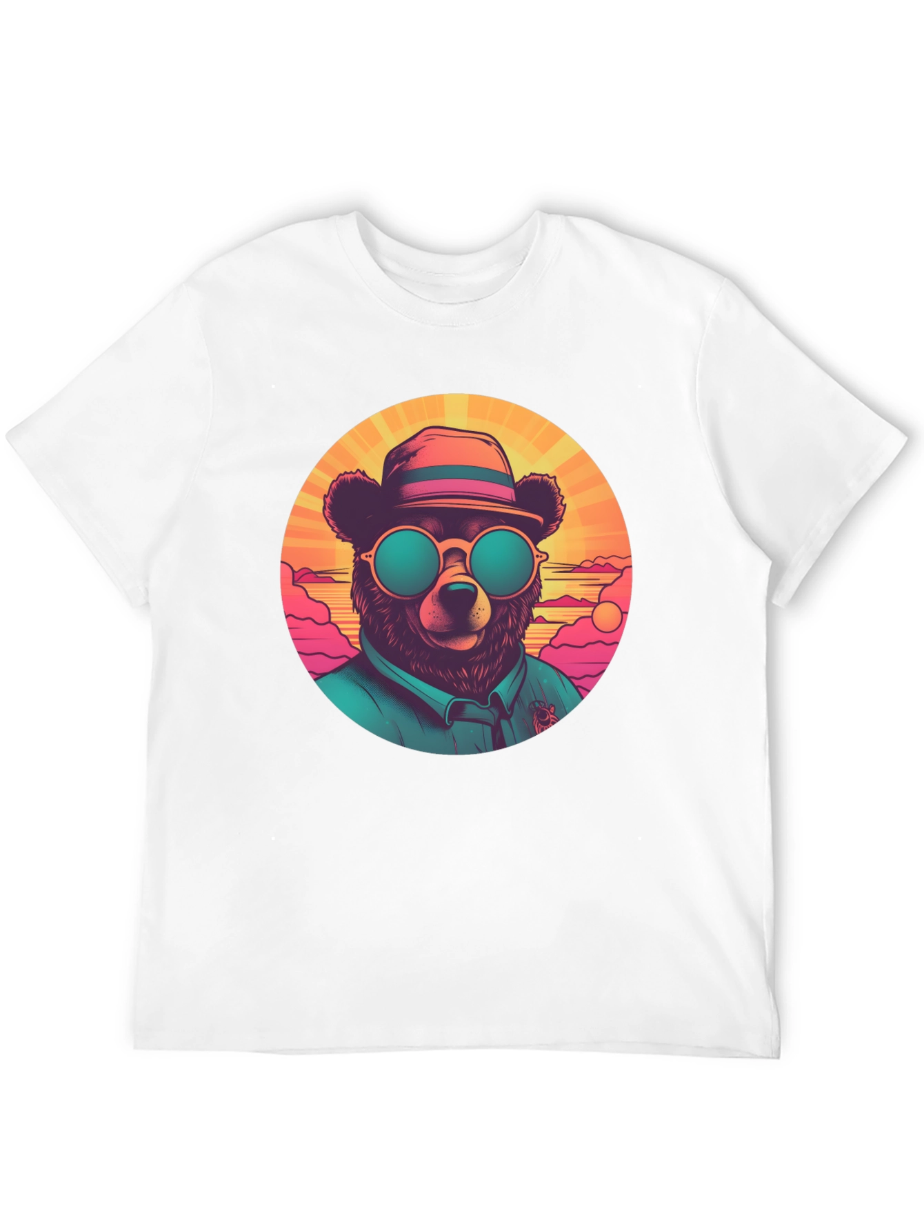 Cool Bear Graphic Tee - Retro Style