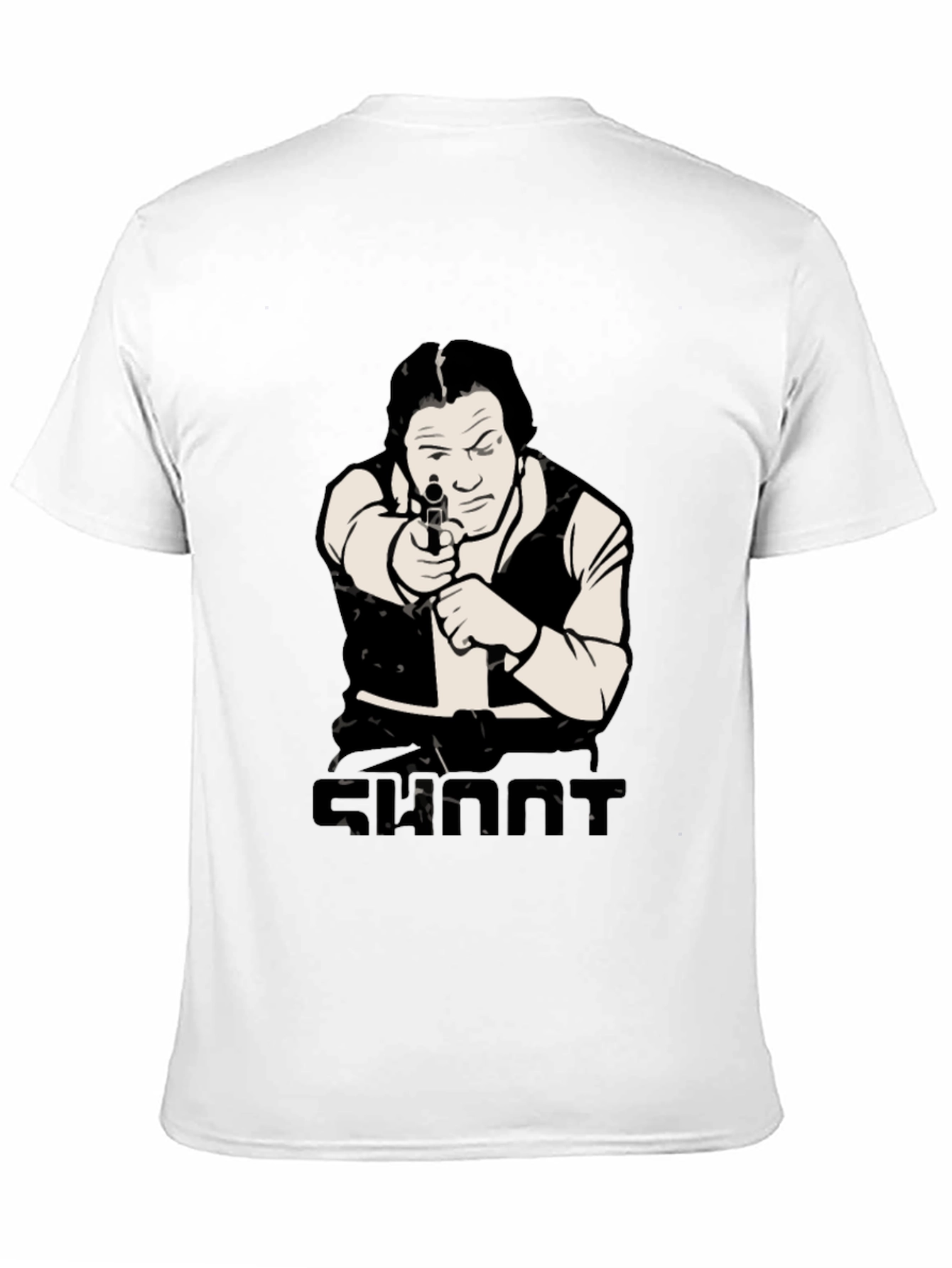 Han Solo Shoot T-Shirt - Black Cotton Blend