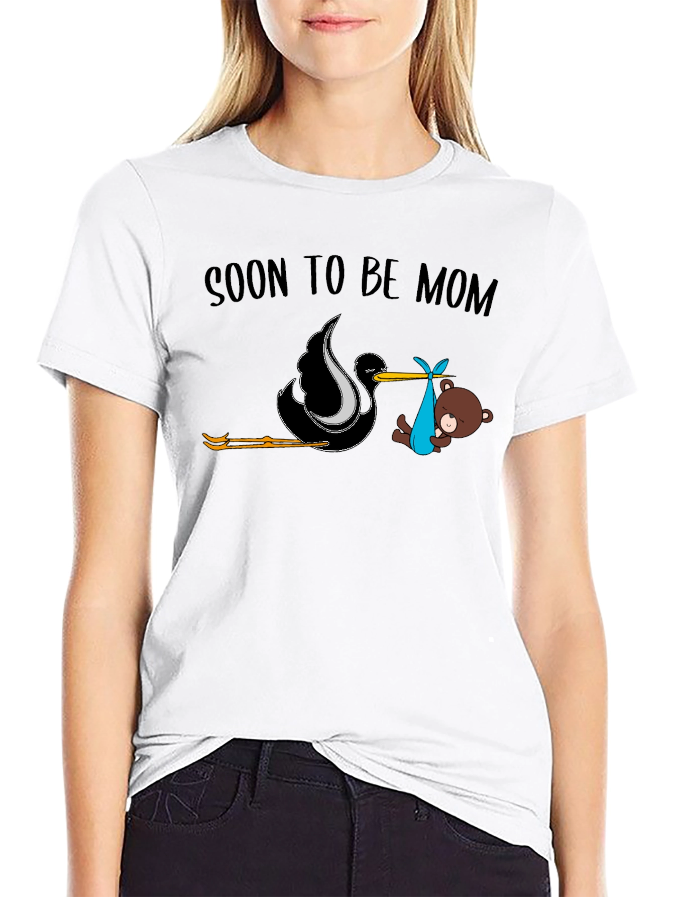Soon To Be Mom Stork Unisex T-Shirt