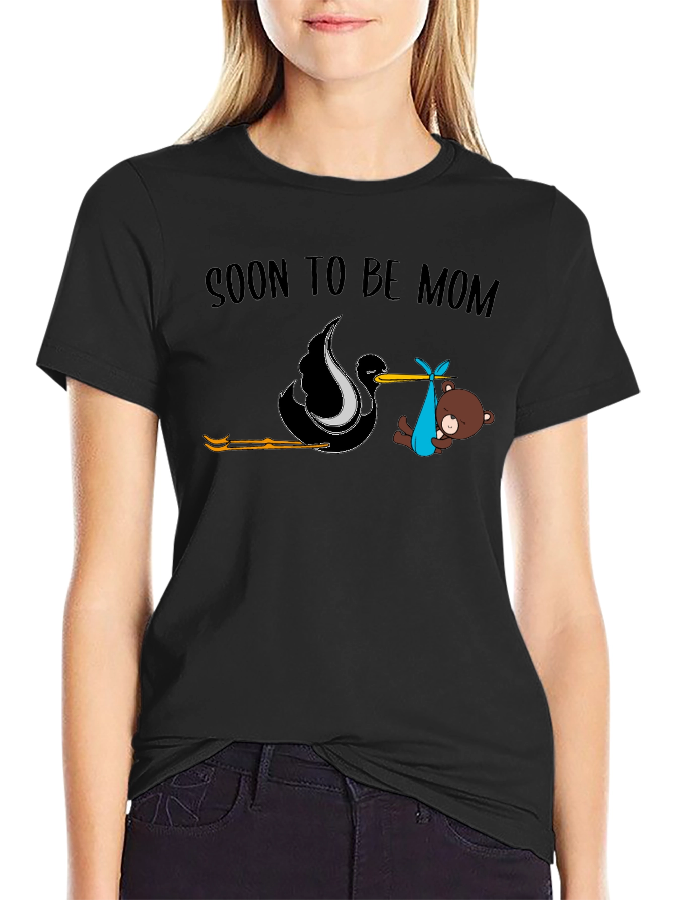 Soon To Be Mom Stork Unisex T-Shirt