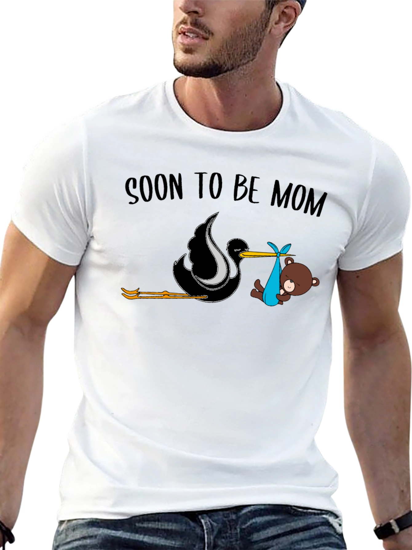 Soon To Be Mom Stork Unisex T-Shirt
