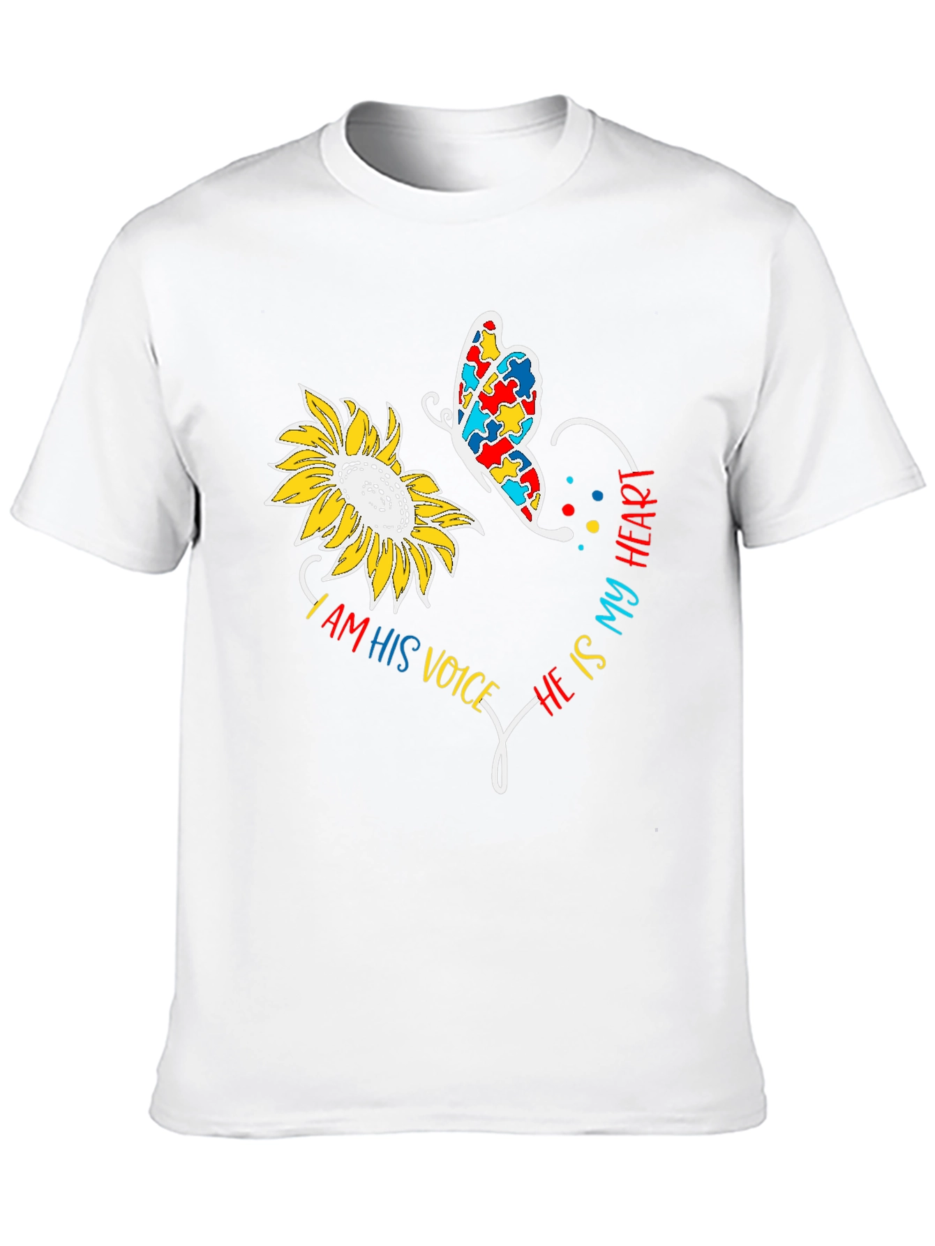 Autism Awareness Sunflower T-Shirt