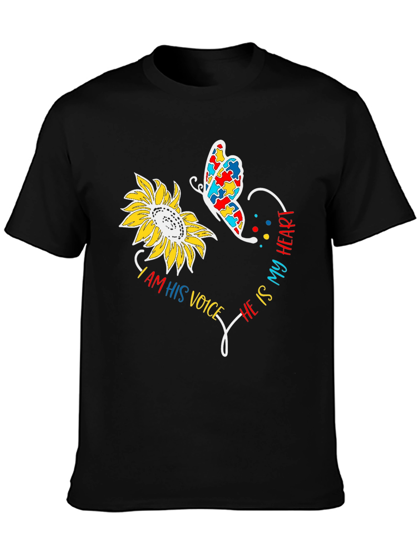 Autism Awareness Sunflower T-Shirt
