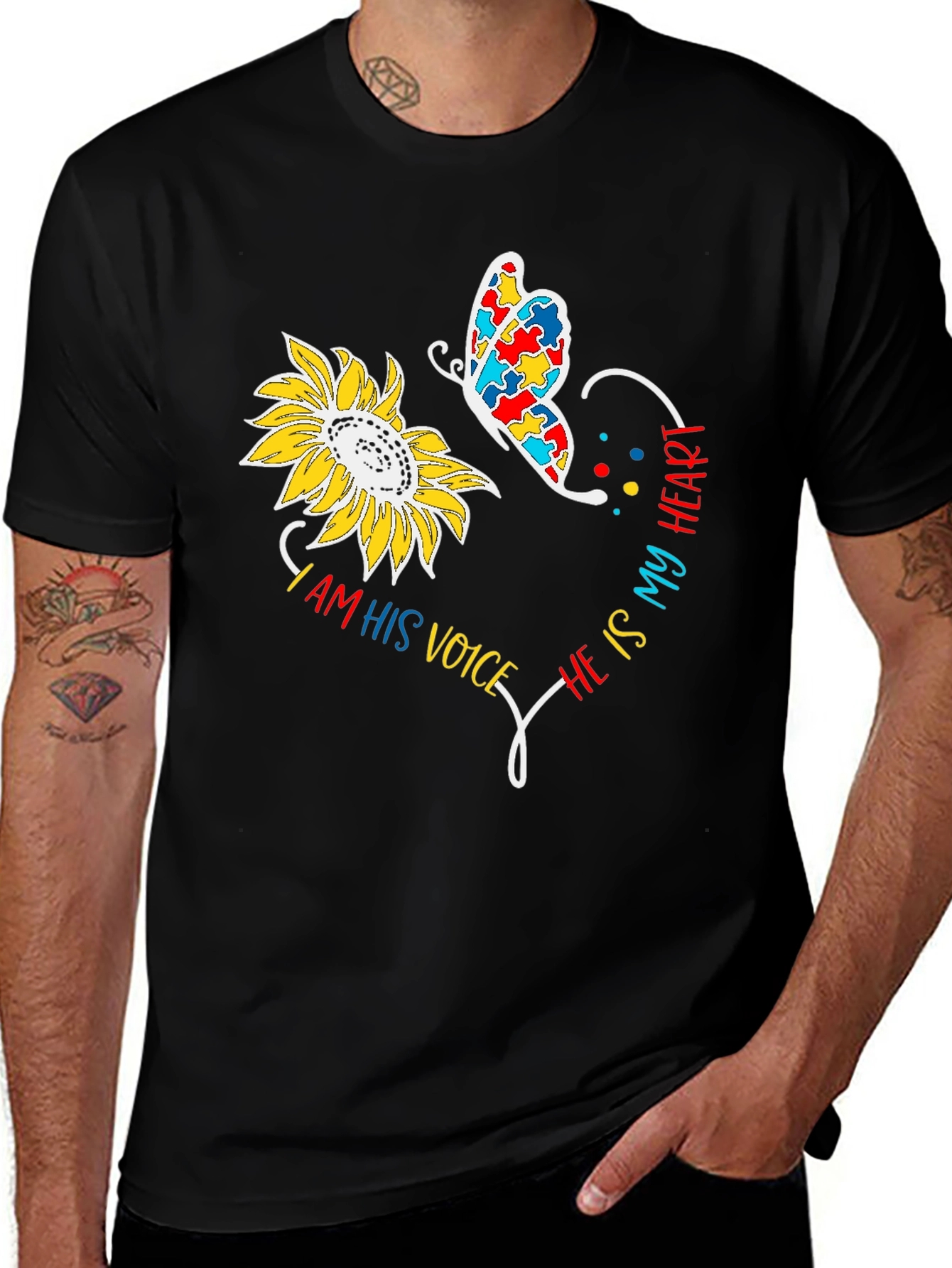 Autism Awareness Sunflower T-Shirt