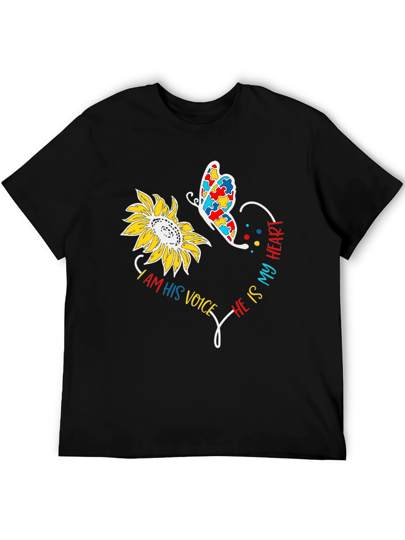 Autism Awareness Sunflower T-Shirt