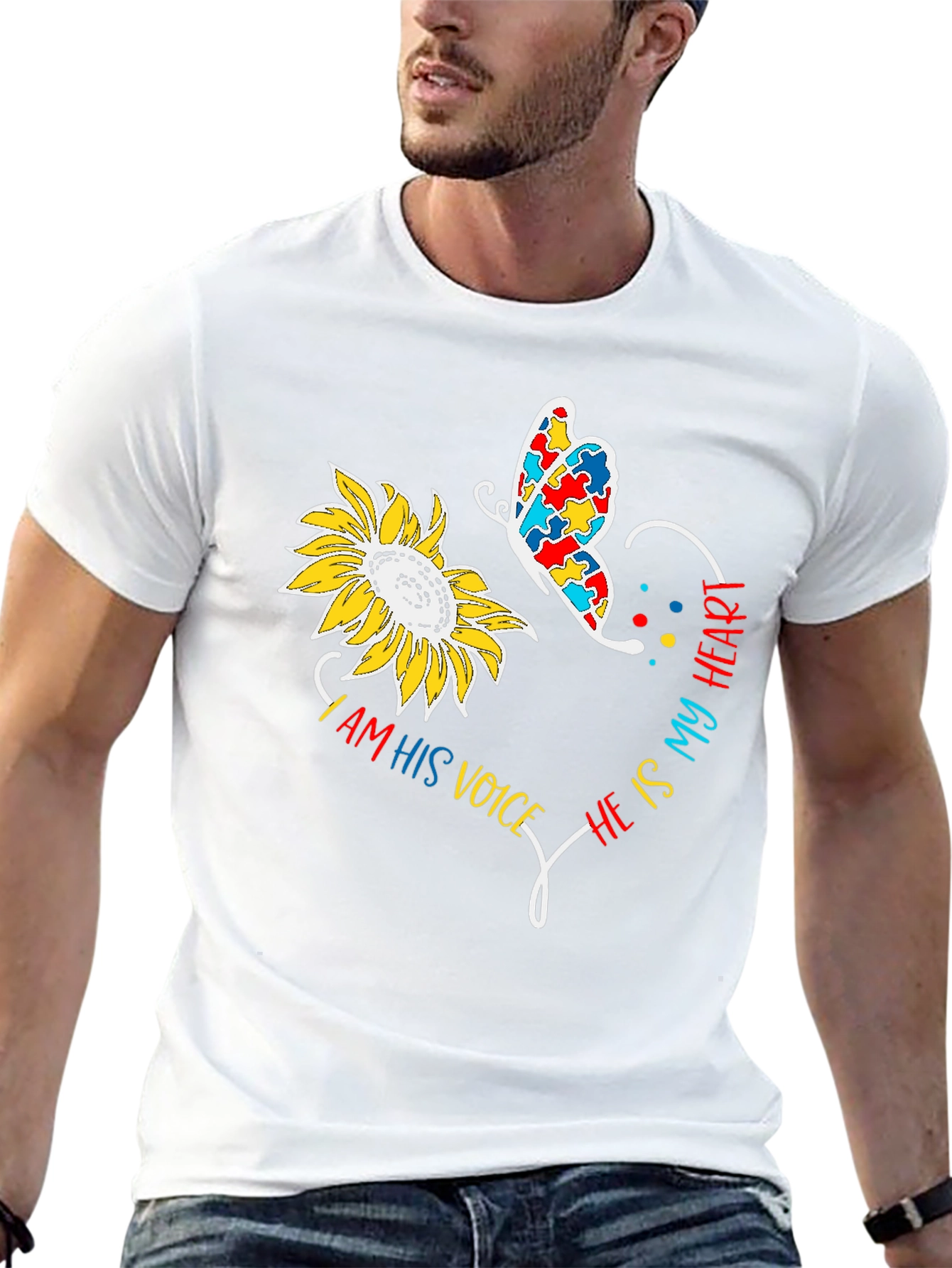 Autism Awareness Sunflower T-Shirt
