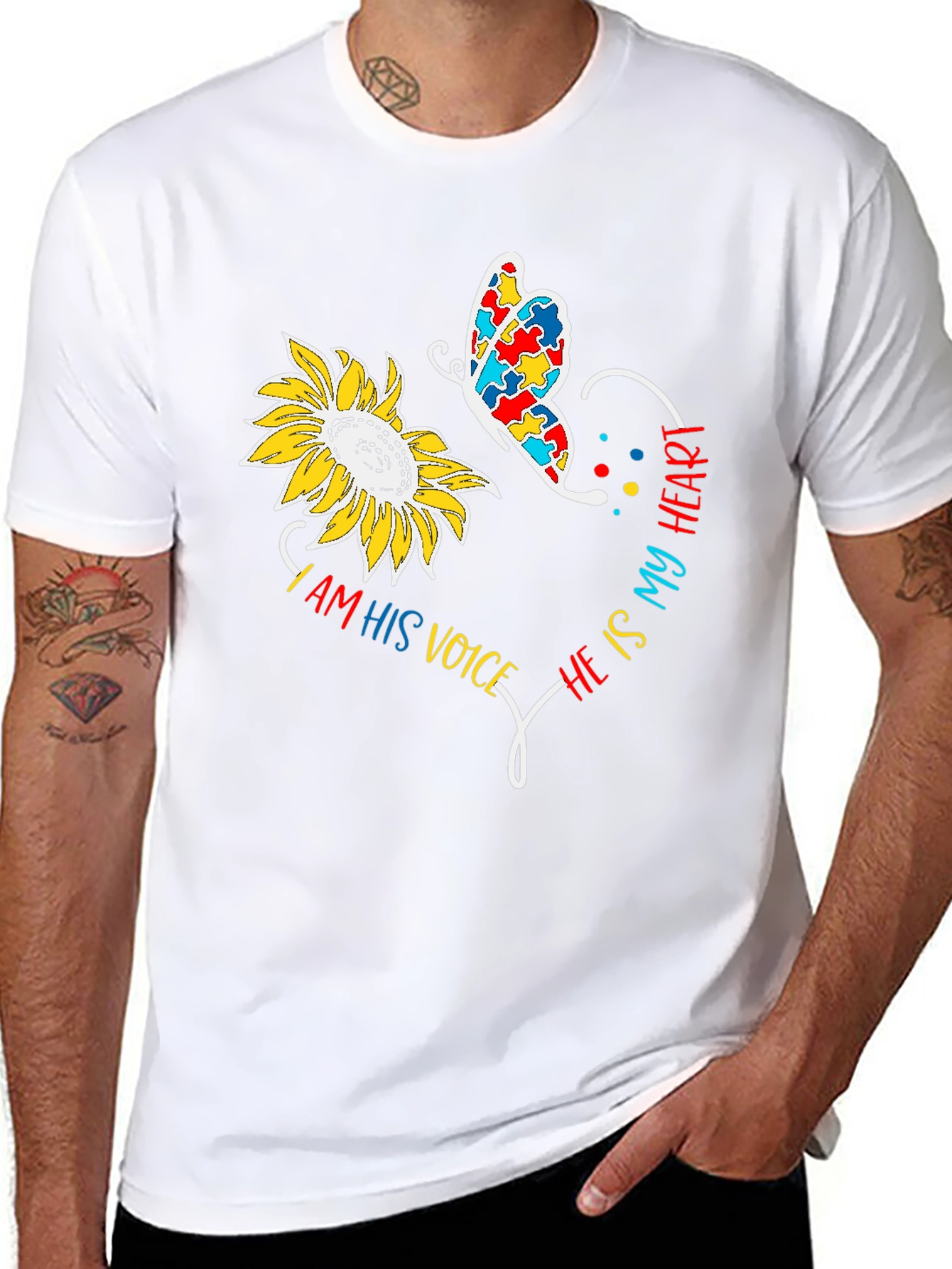 Autism Awareness Sunflower T-Shirt