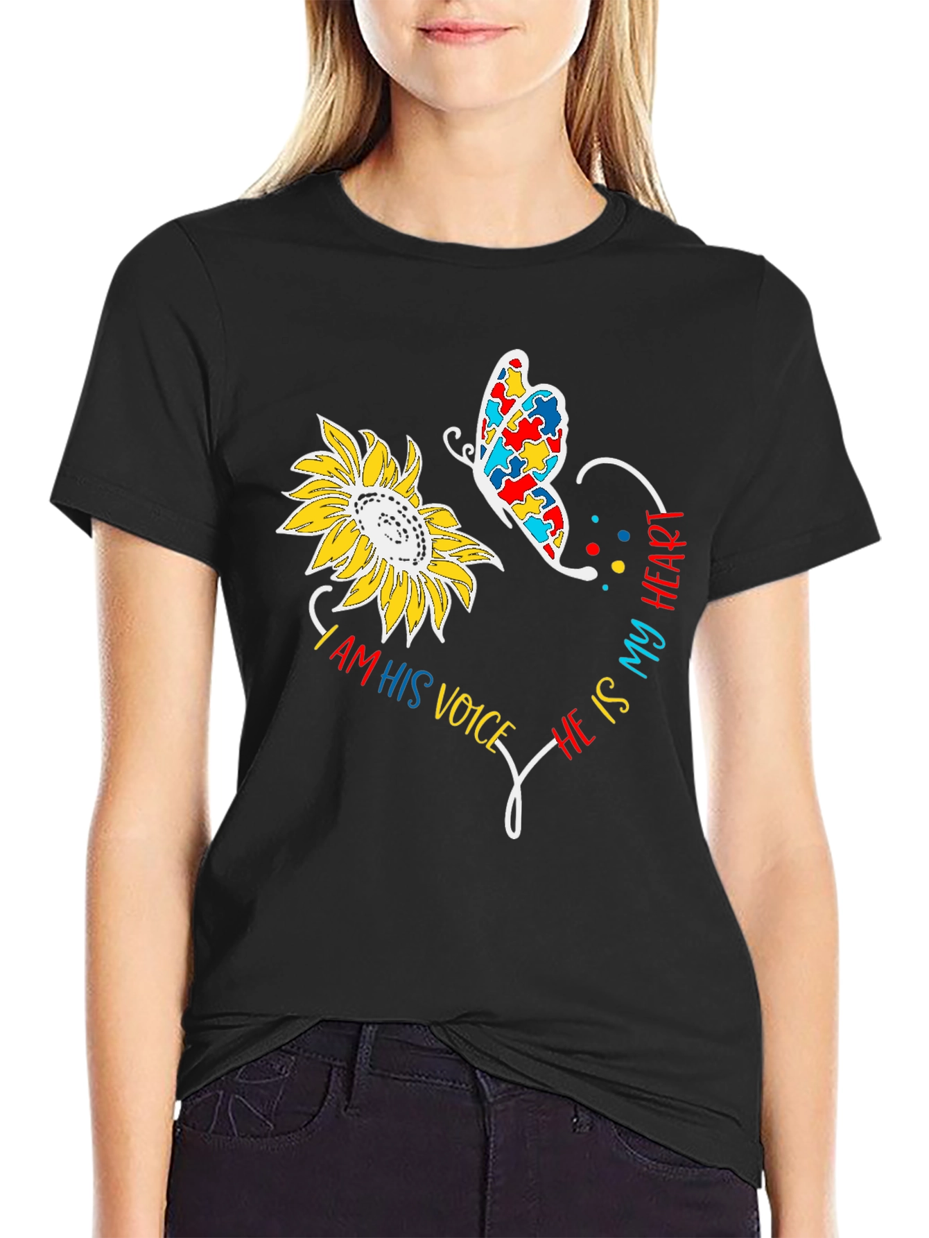 Autism Awareness Sunflower T-Shirt