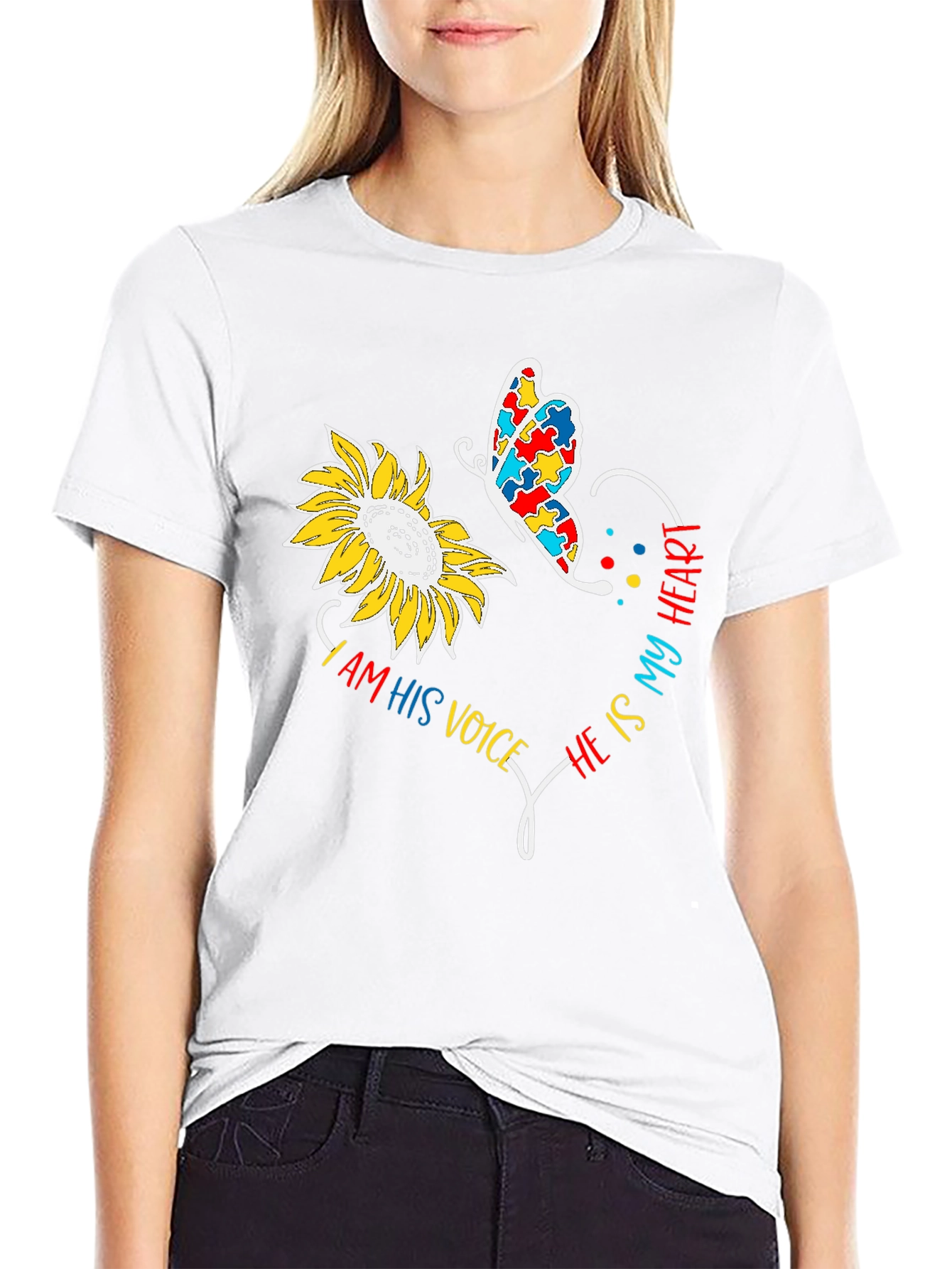 Autism Awareness Sunflower T-Shirt