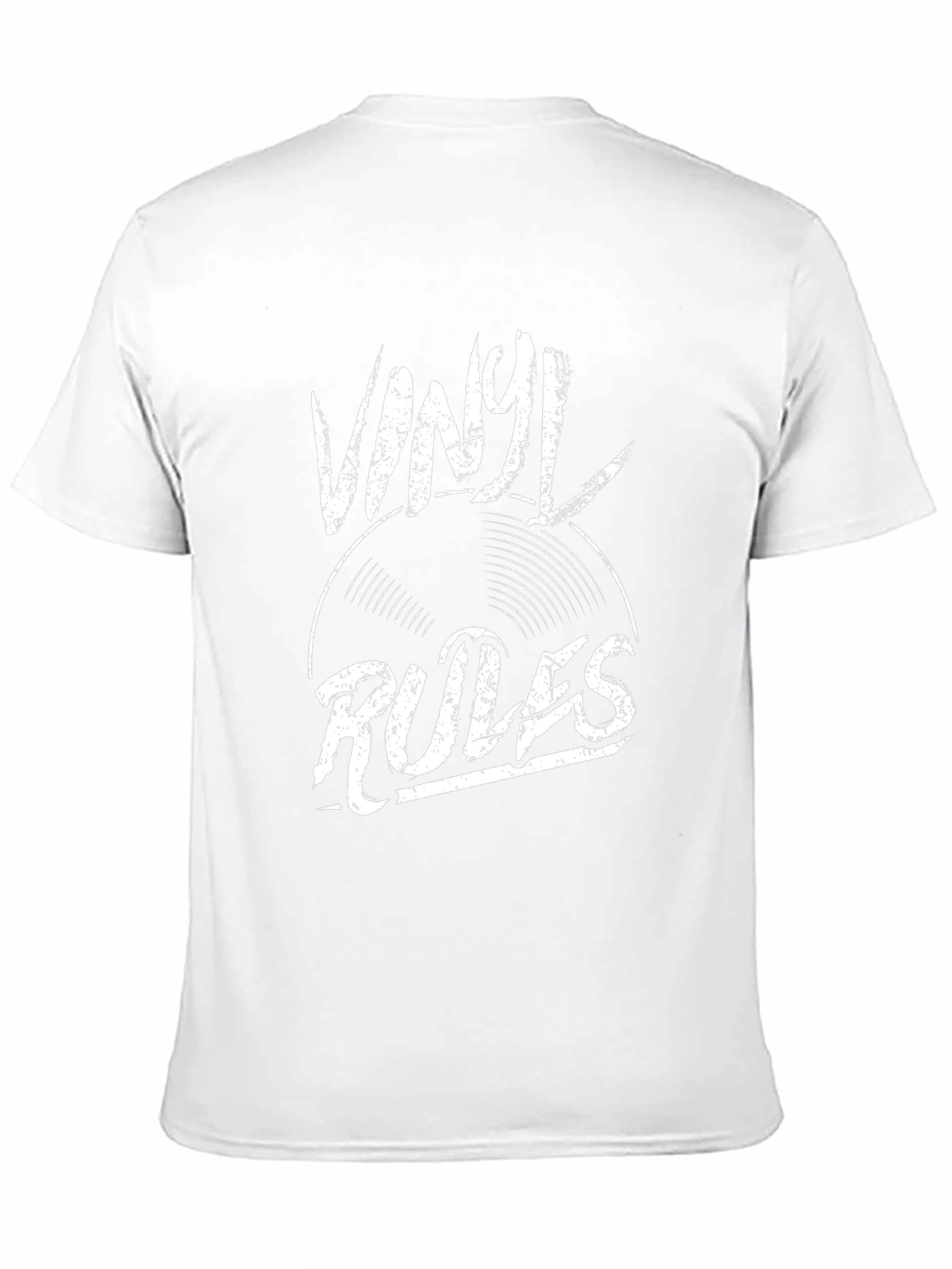 Vinyl Rules Graphic Tee - Black Cotton Blend