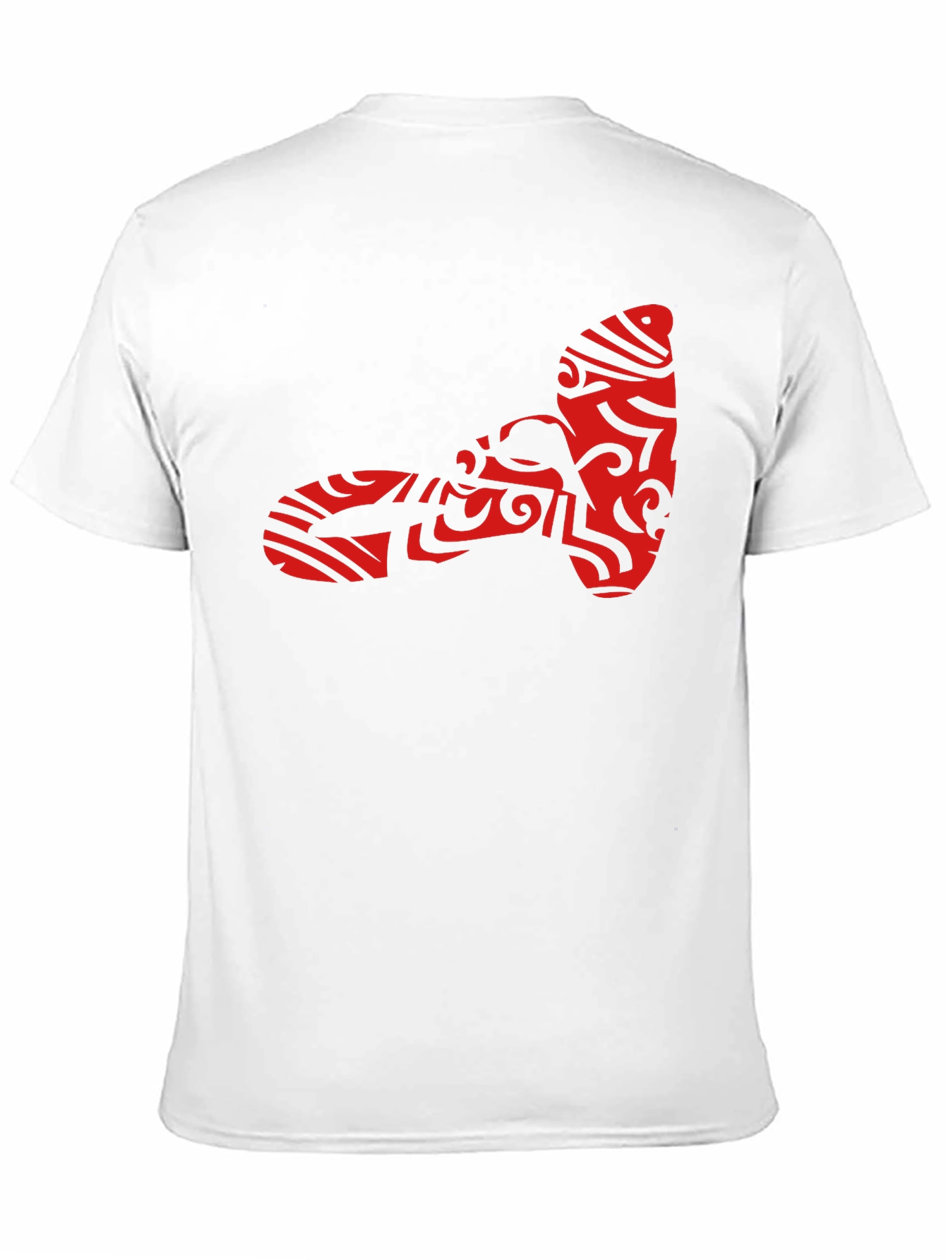 Tribal Tattoo Hammer Graphic Black T-Shirt