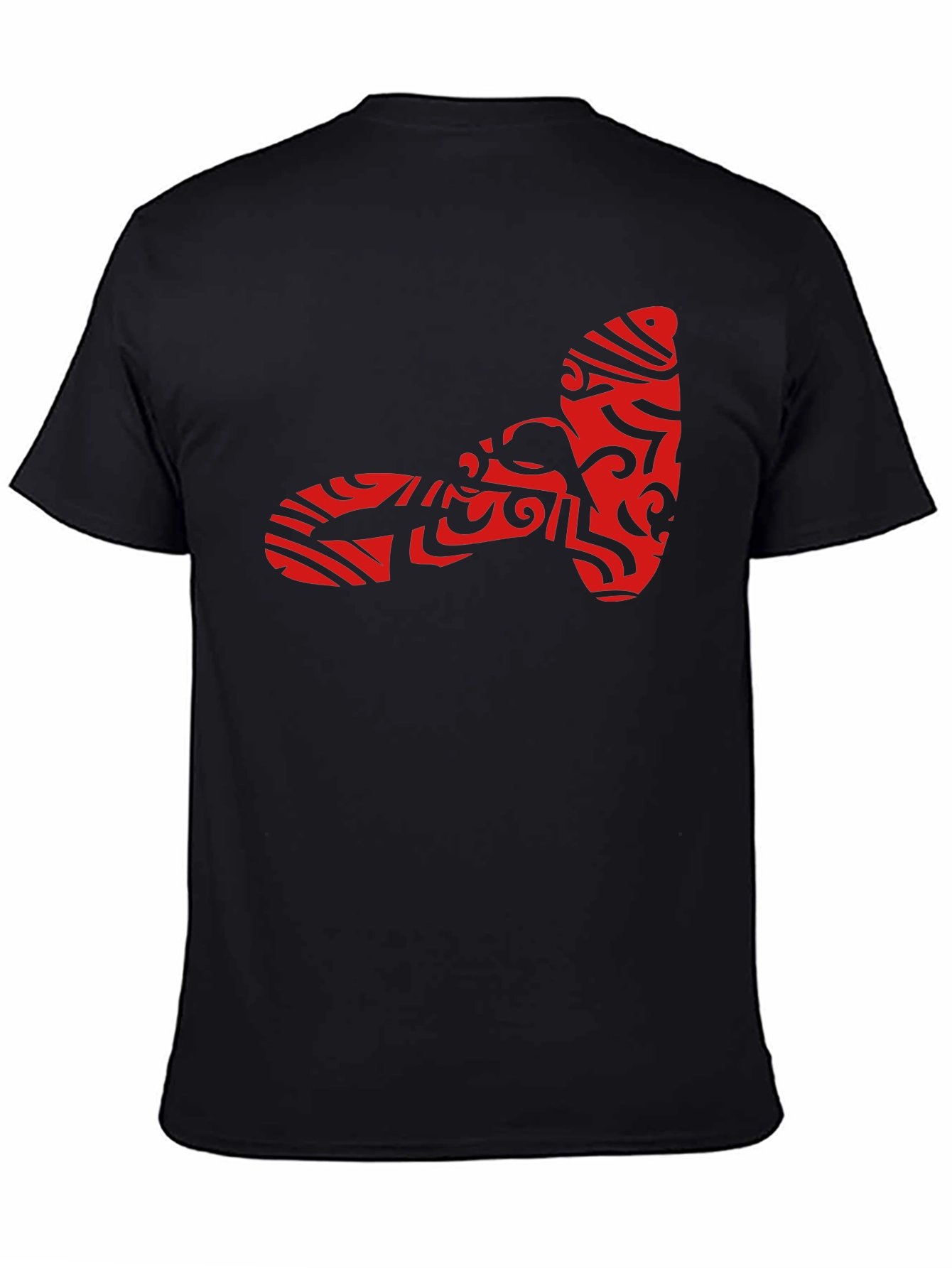 Tribal Tattoo Hammer Graphic Black T-Shirt