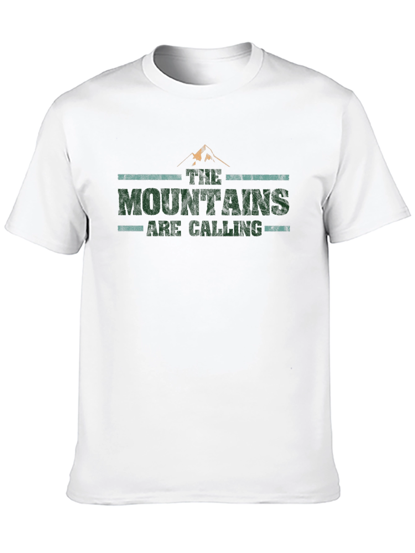 Mountains Are Calling Black Graphic Tee