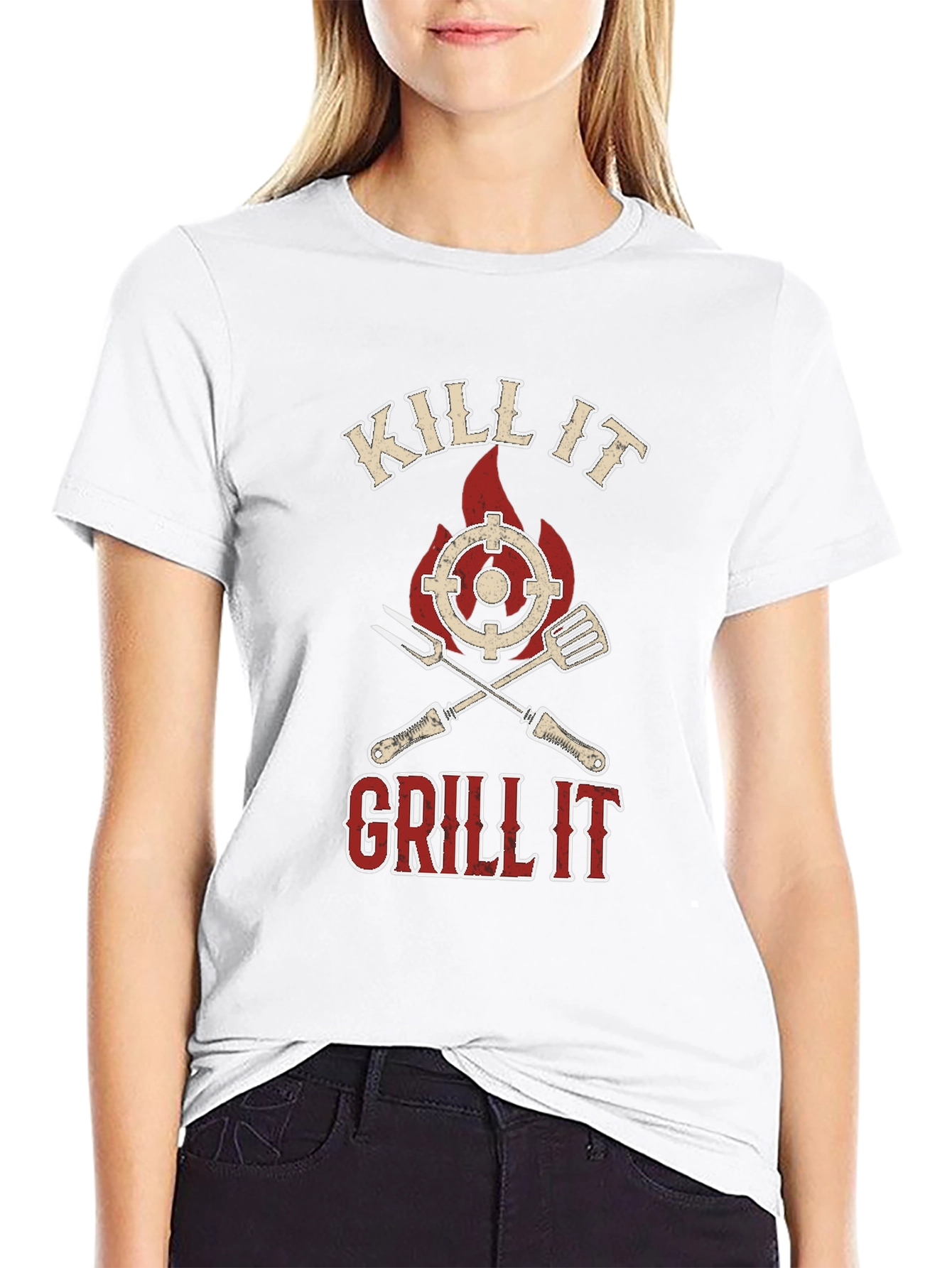 Kill It Grill It T-Shirt BBQ Summer Fun