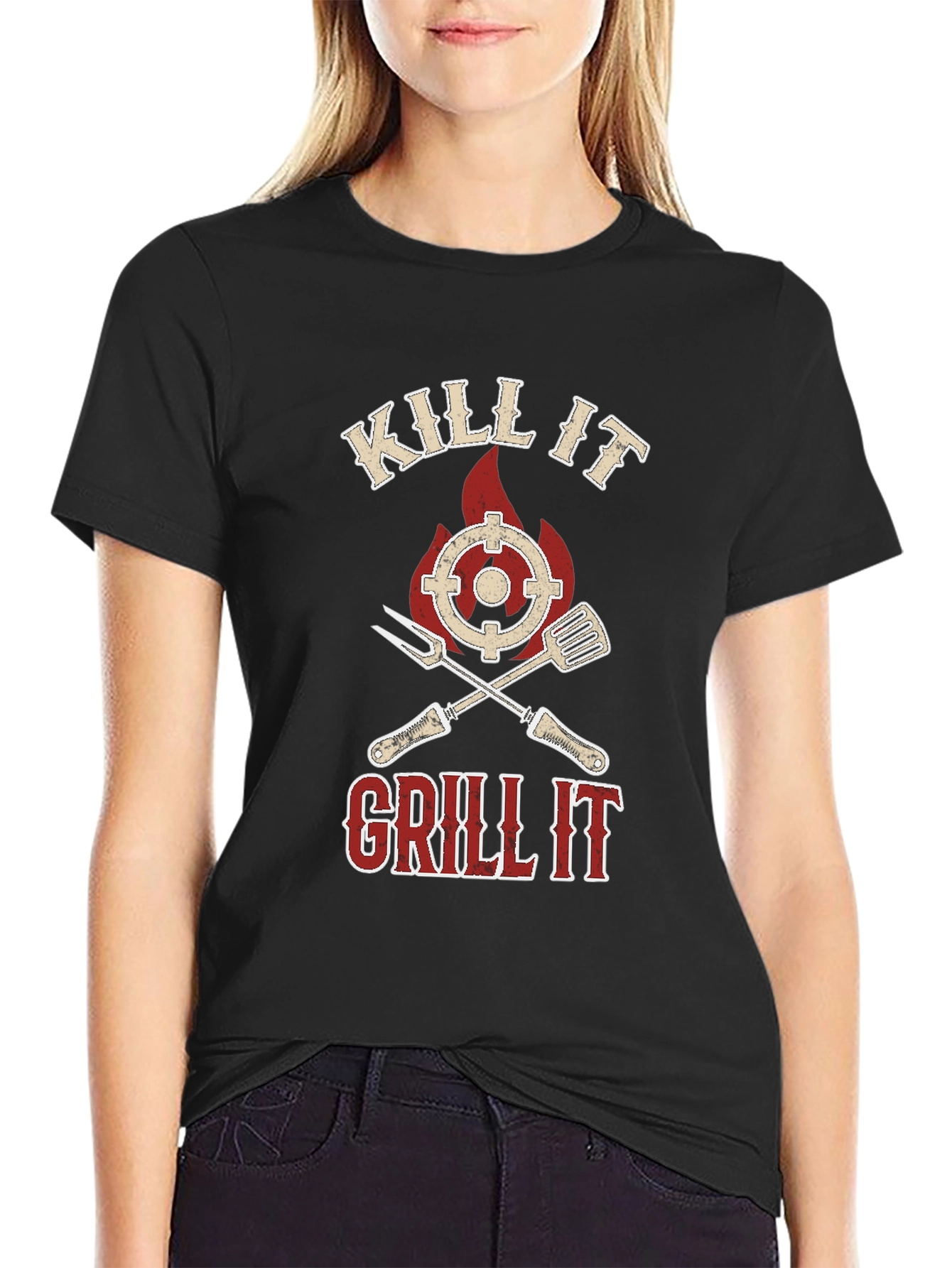 Kill It Grill It T-Shirt BBQ Summer Fun