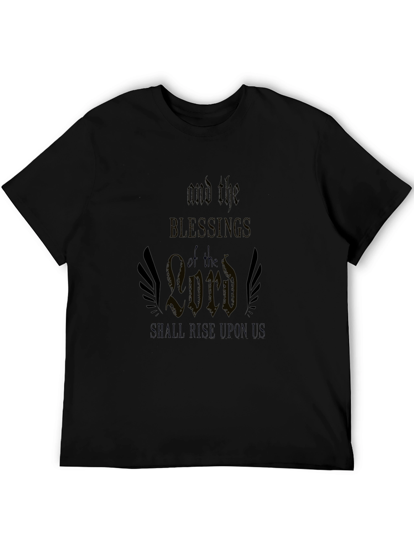 Blessings of the Lord Graphic Tee - Black