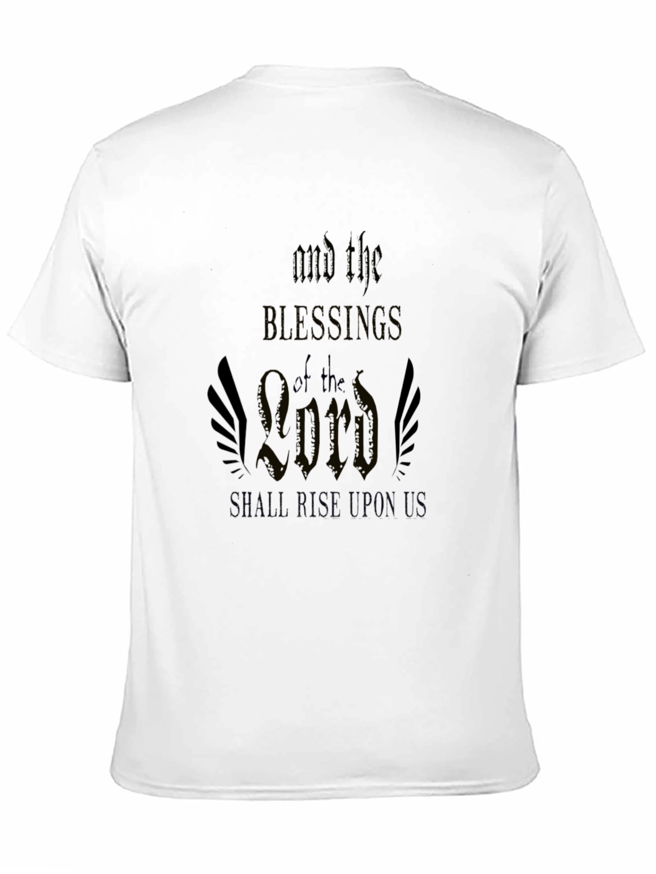 Blessings of the Lord Graphic Tee - Black