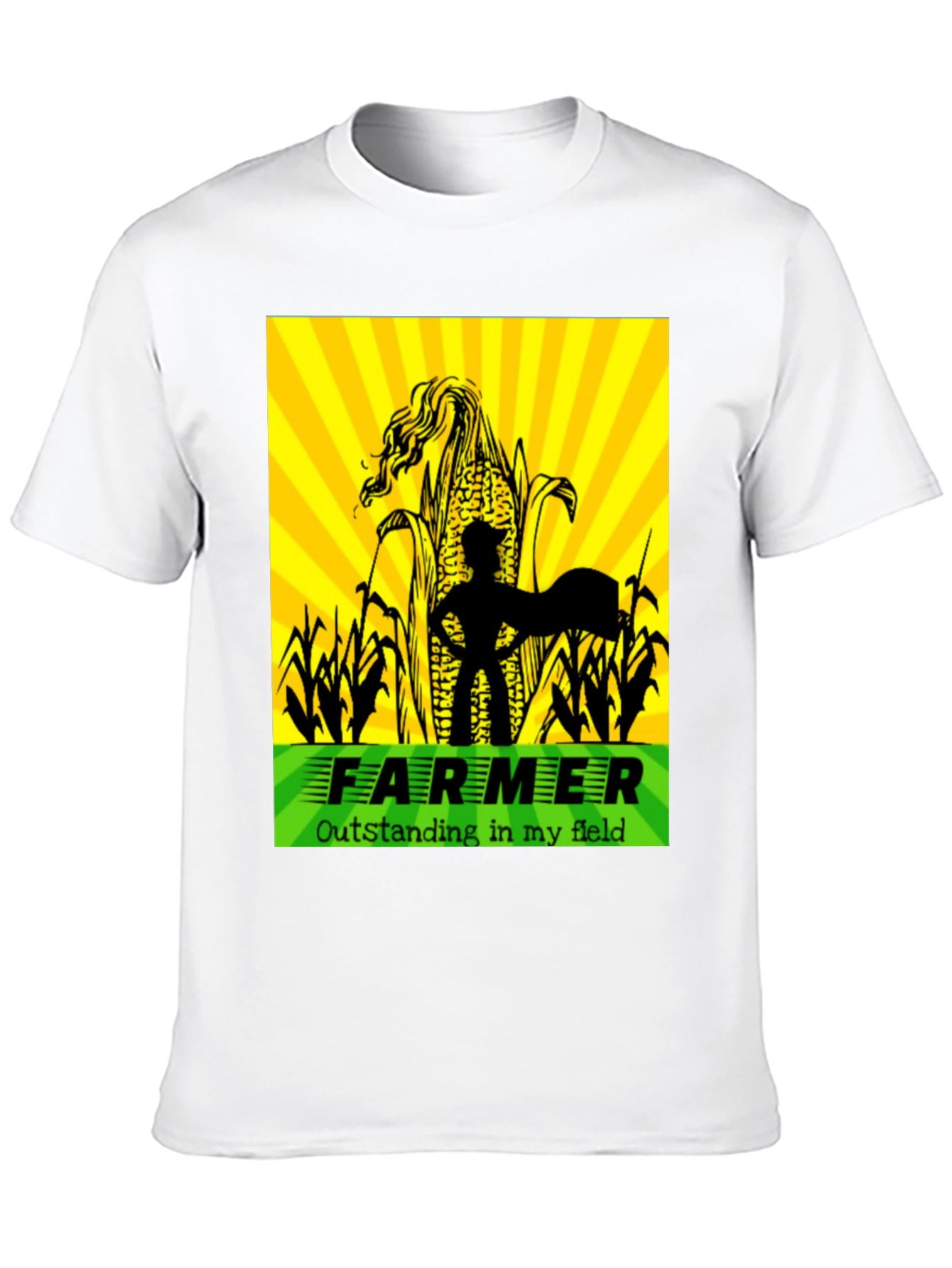 Funny Farmer T-Shirt Outstanding in My Field Tee
