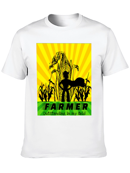 Funny Farmer T-Shirt Outstanding in My Field Tee