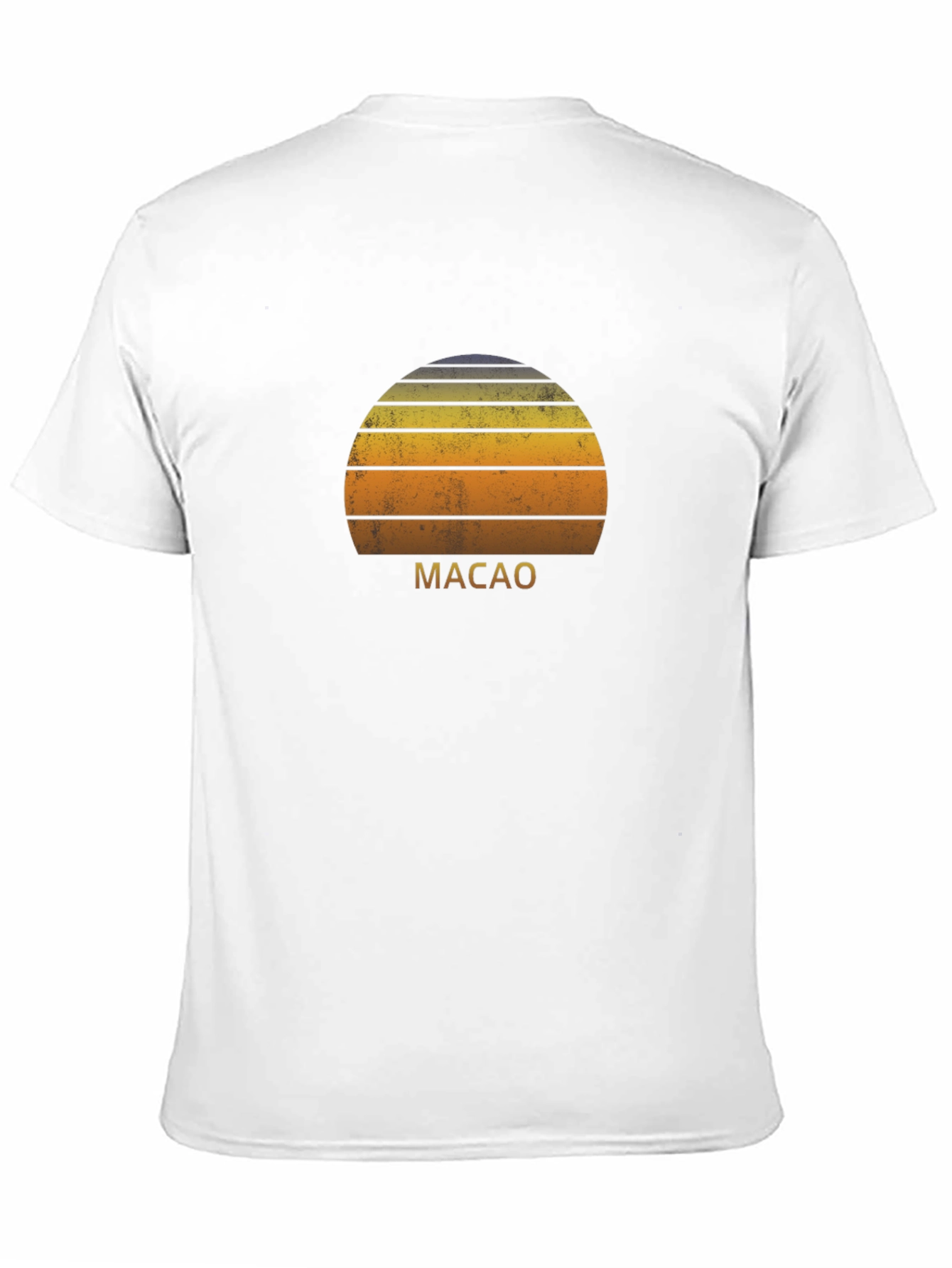 Retro Macau Sunset Graphic T-Shirt