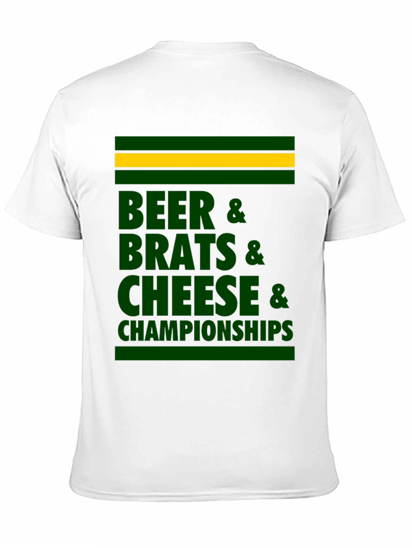 Beer Brats Cheese Championships Graphic T-Shirt