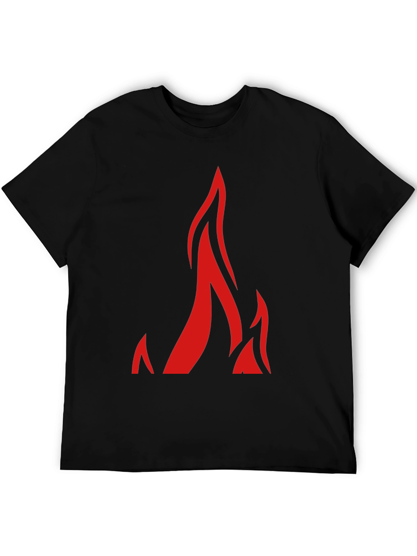 Flame Graphic Black Tee
