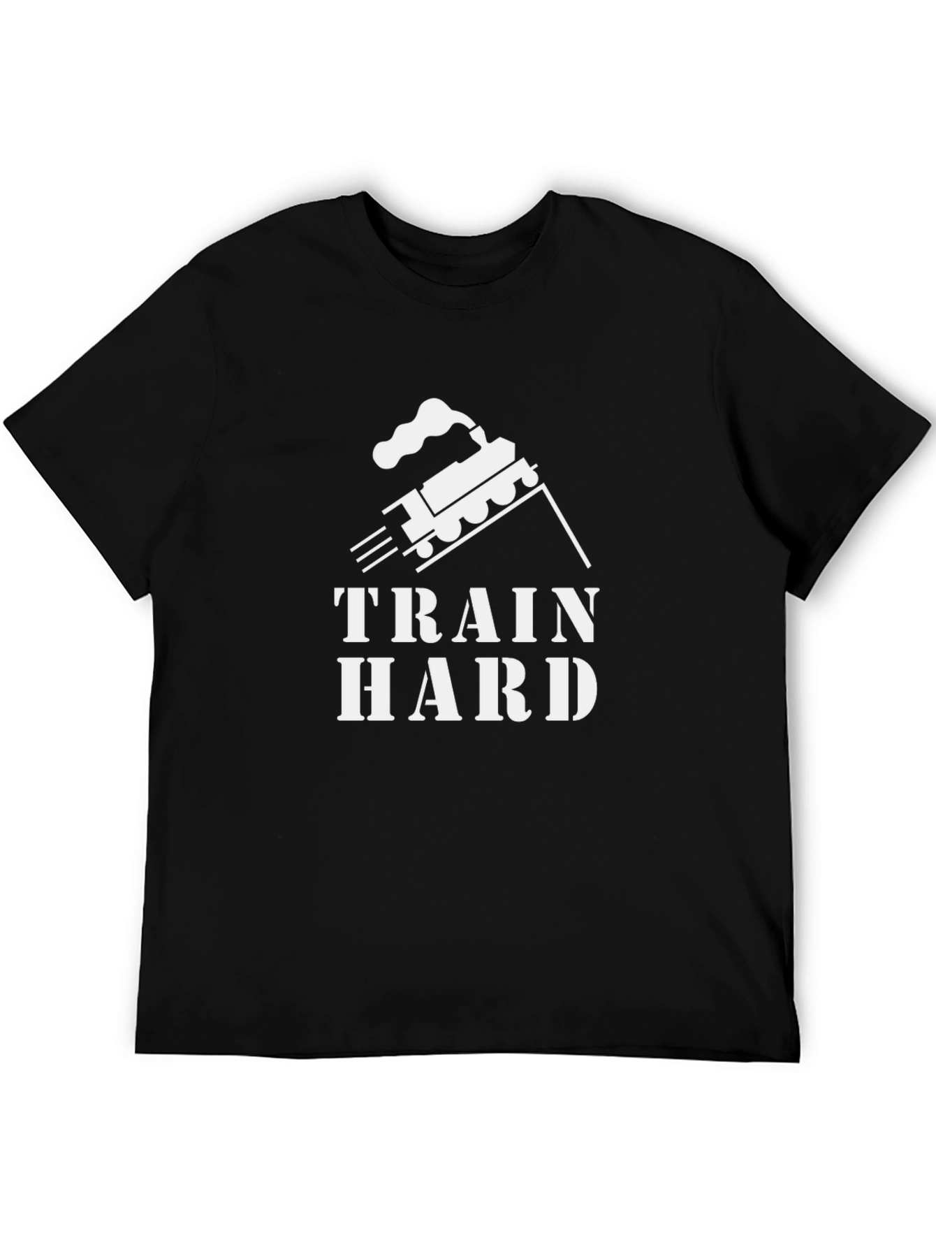 Train Hard Graphic Tee - Black