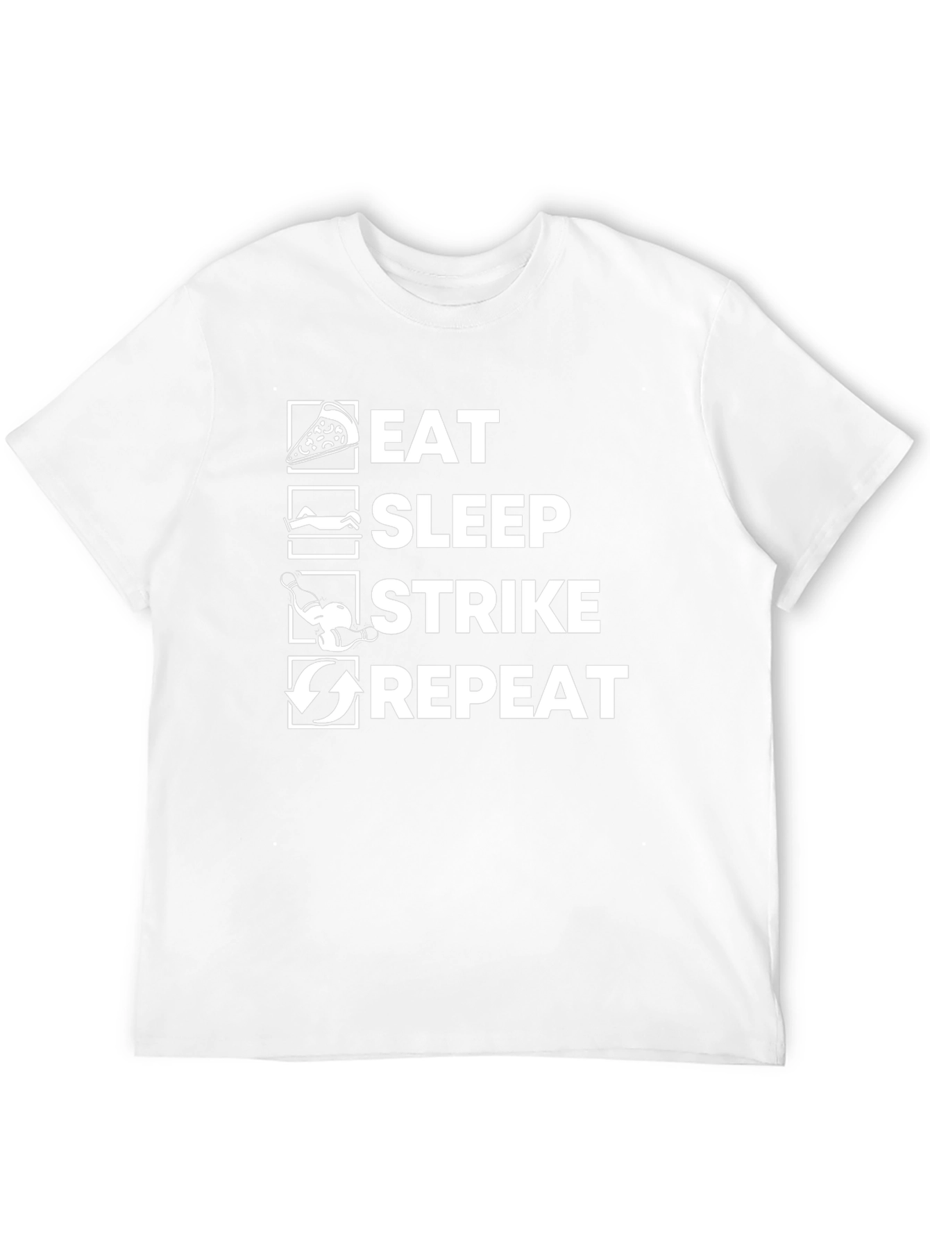 Eat Sleep Strike Repeat Graphic T-Shirt