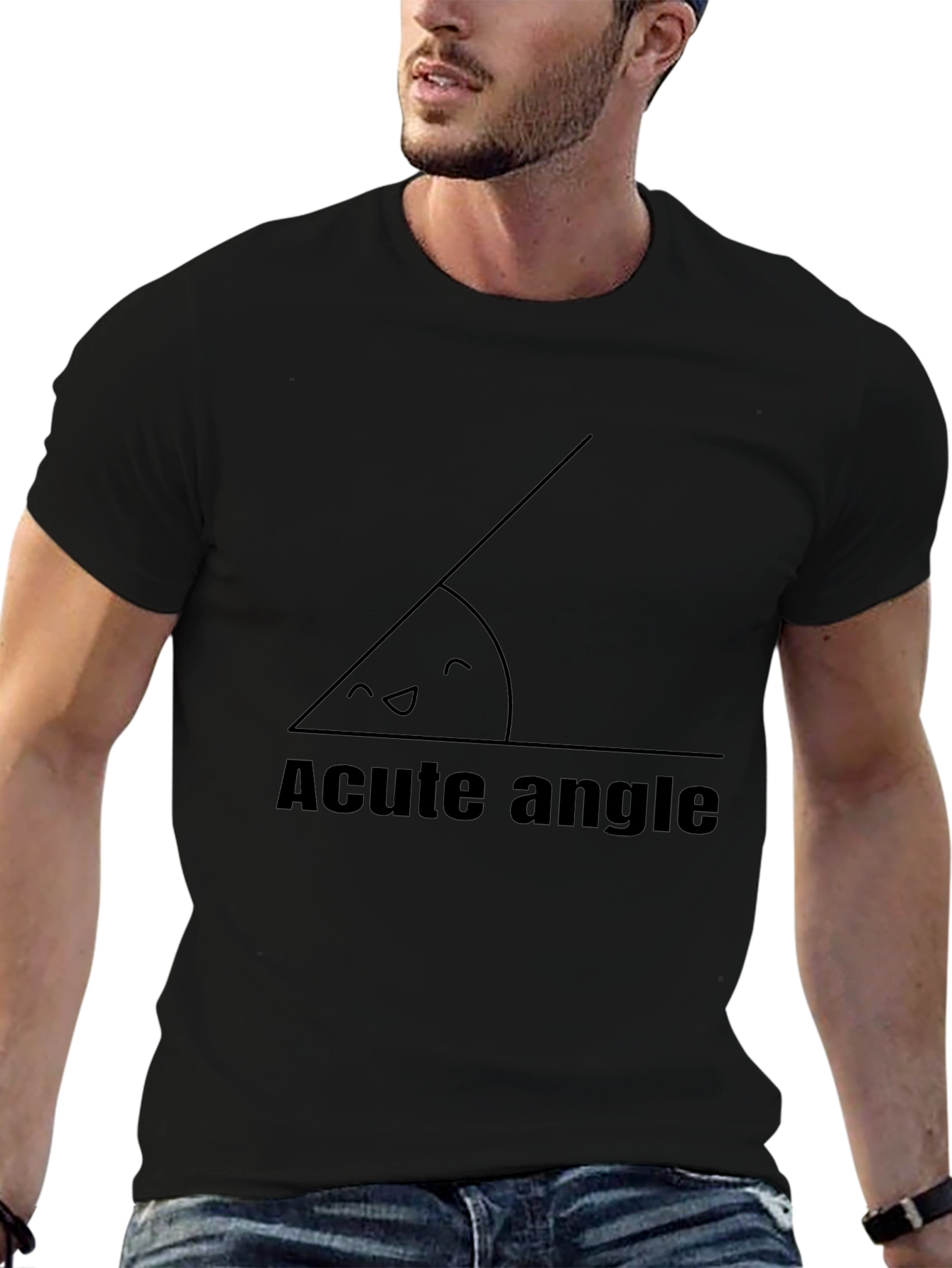 Acute Angle Graphic Tee - Mens Black T-Shirt