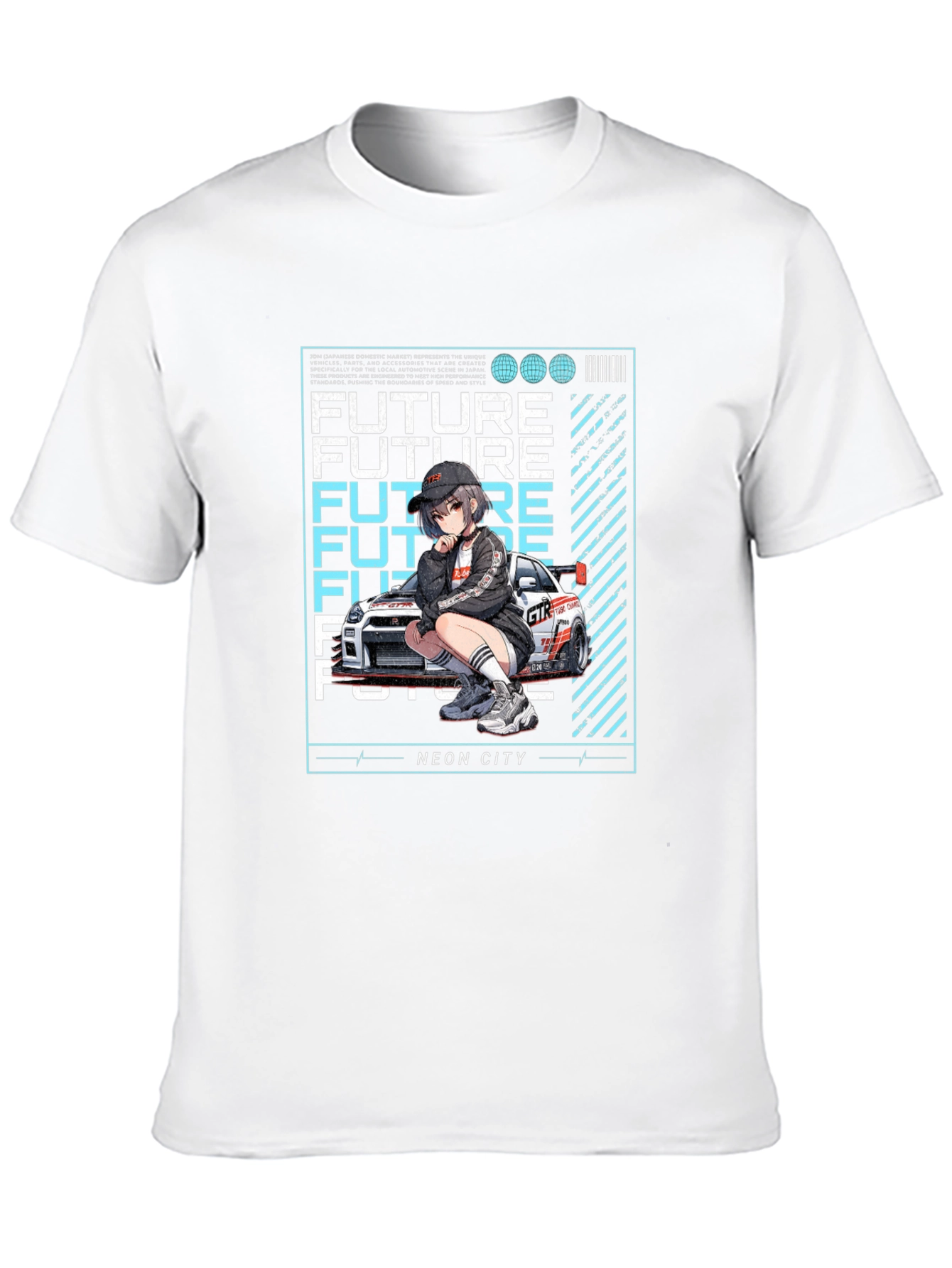 Neon City Future Anime T-Shirt
