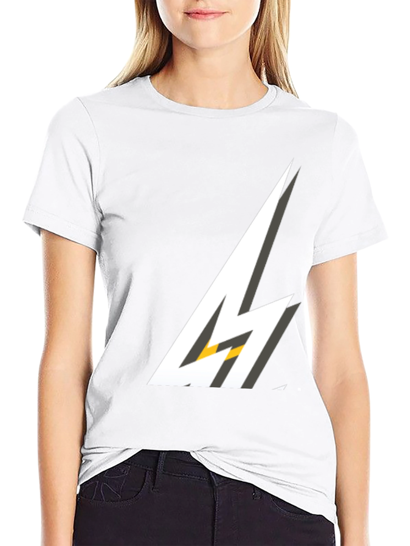 Lightning Bolt Graphic T-Shirt - Stylish Comfort