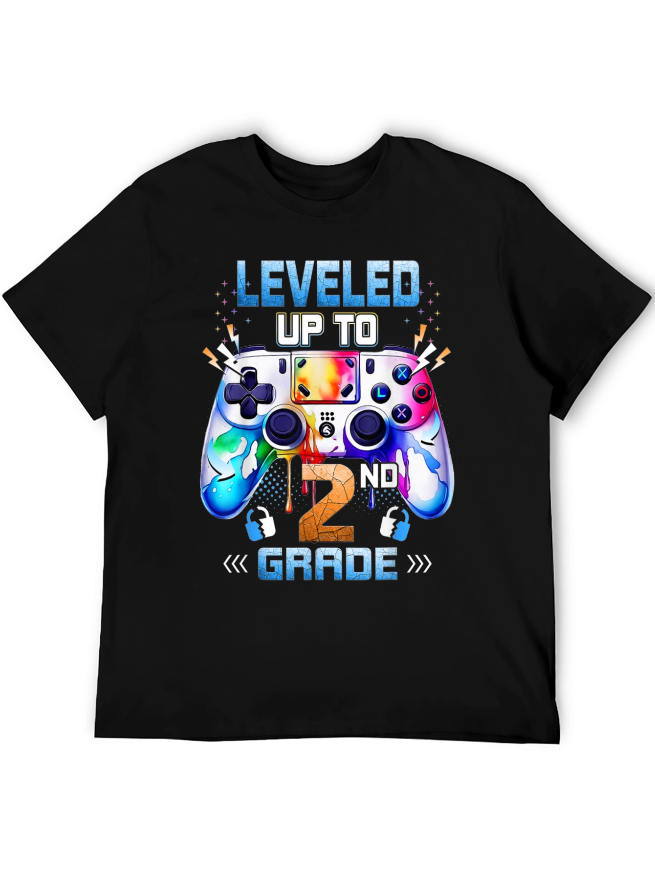 Leveled Up to 2nd Grade Gaming T-Shirt