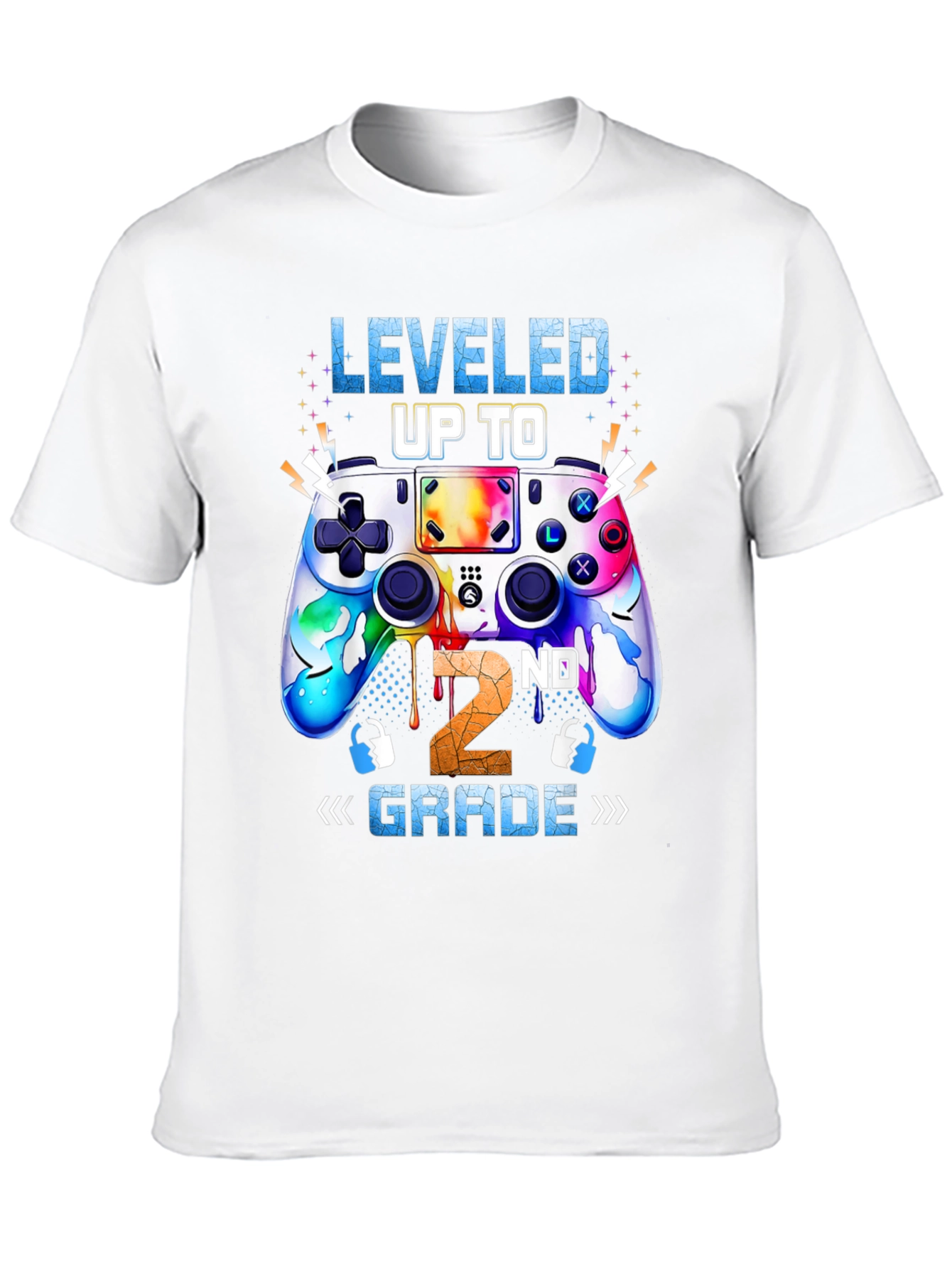 Leveled Up to 2nd Grade Gaming T-Shirt
