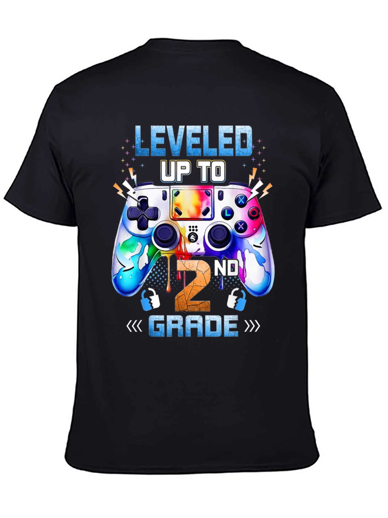 Leveled Up to 2nd Grade Gaming T-Shirt