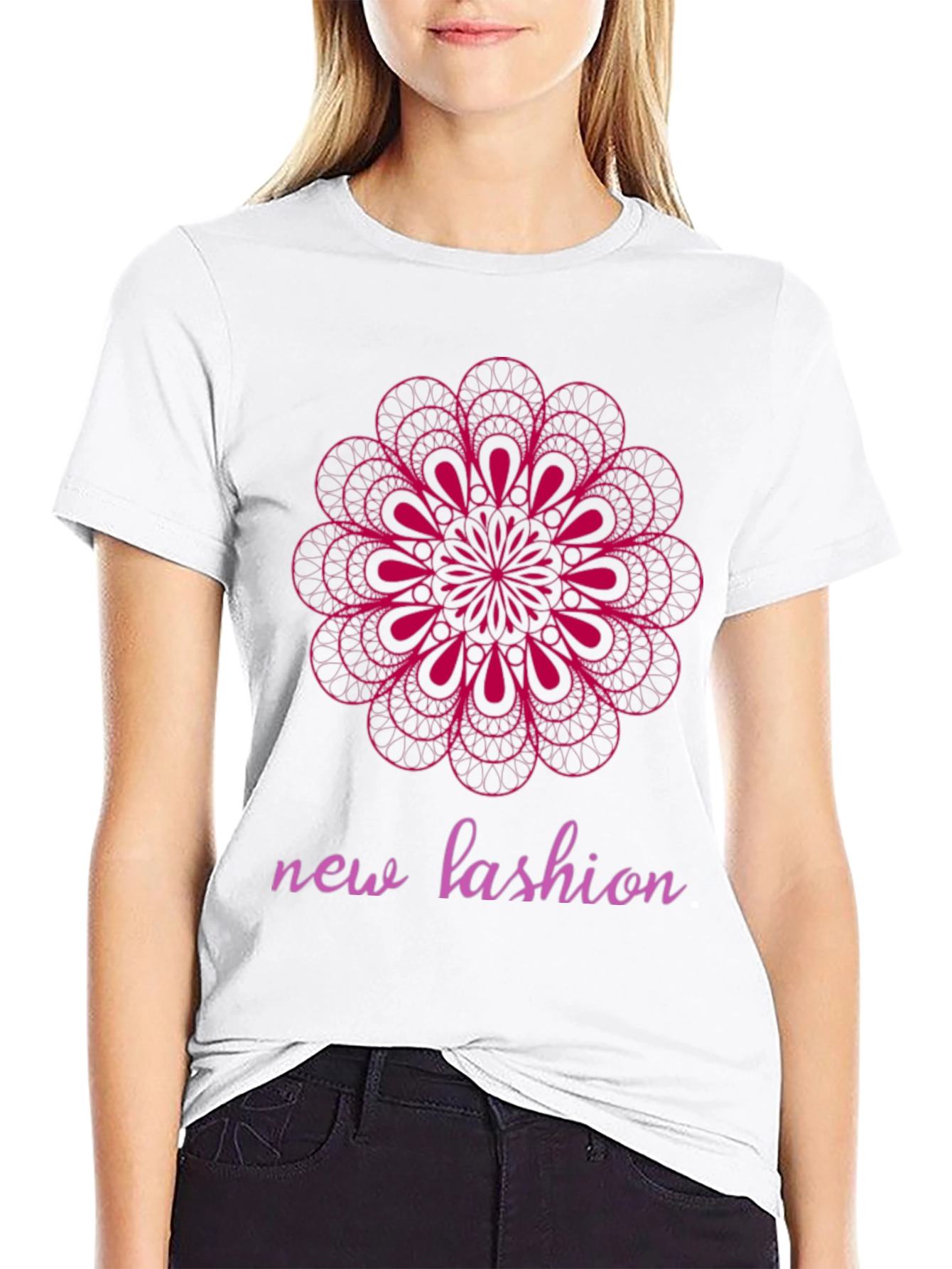 Geometric Mandala Graphic Tee - Modern Fashion Statement