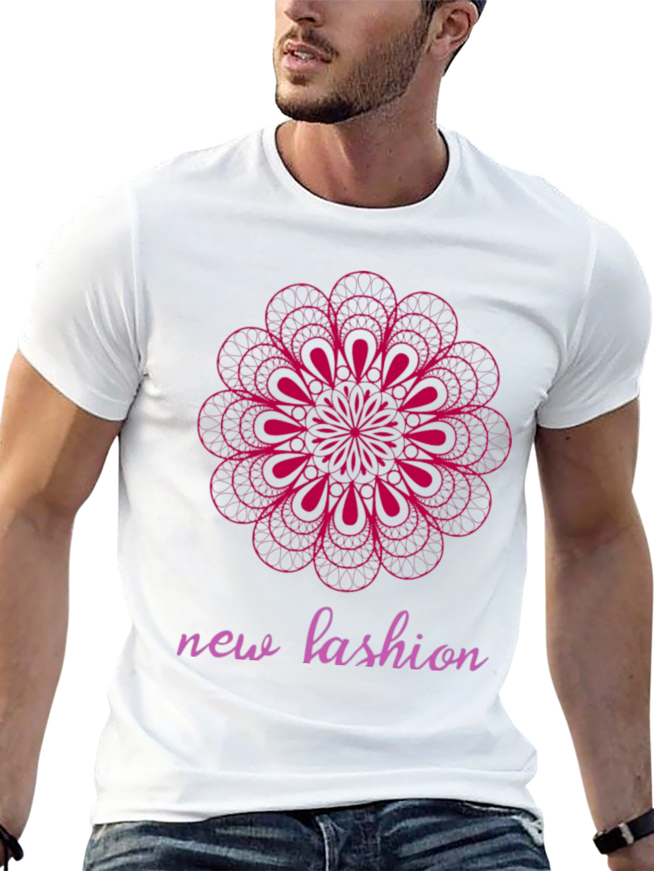 Geometric Mandala Graphic Tee - Modern Fashion Statement