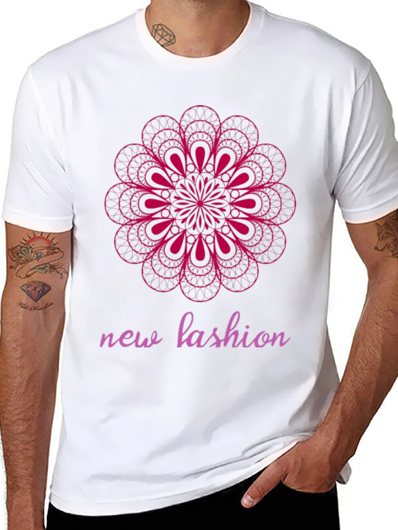 Geometric Mandala Graphic Tee - Modern Fashion Statement