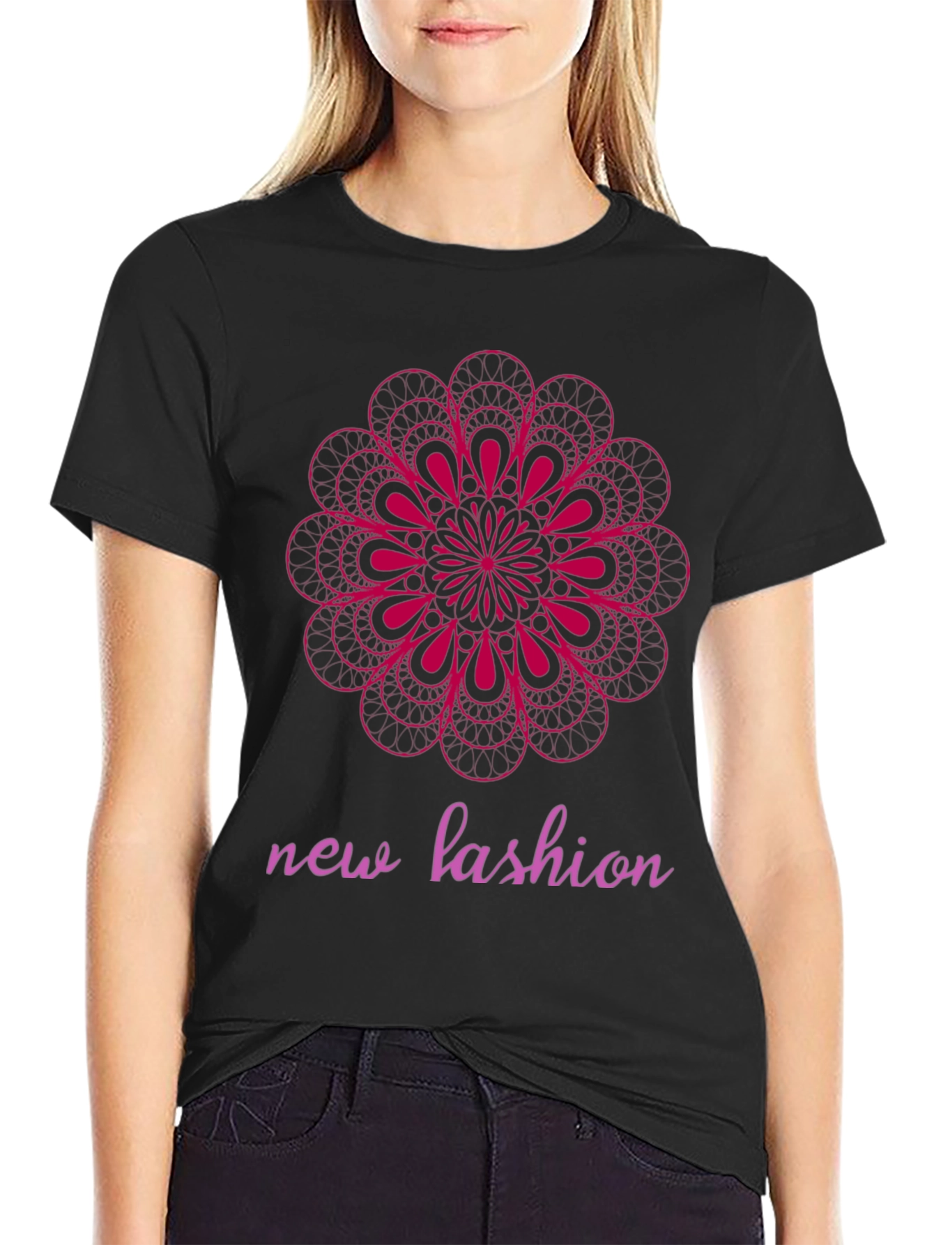 Geometric Mandala Graphic Tee - Modern Fashion Statement