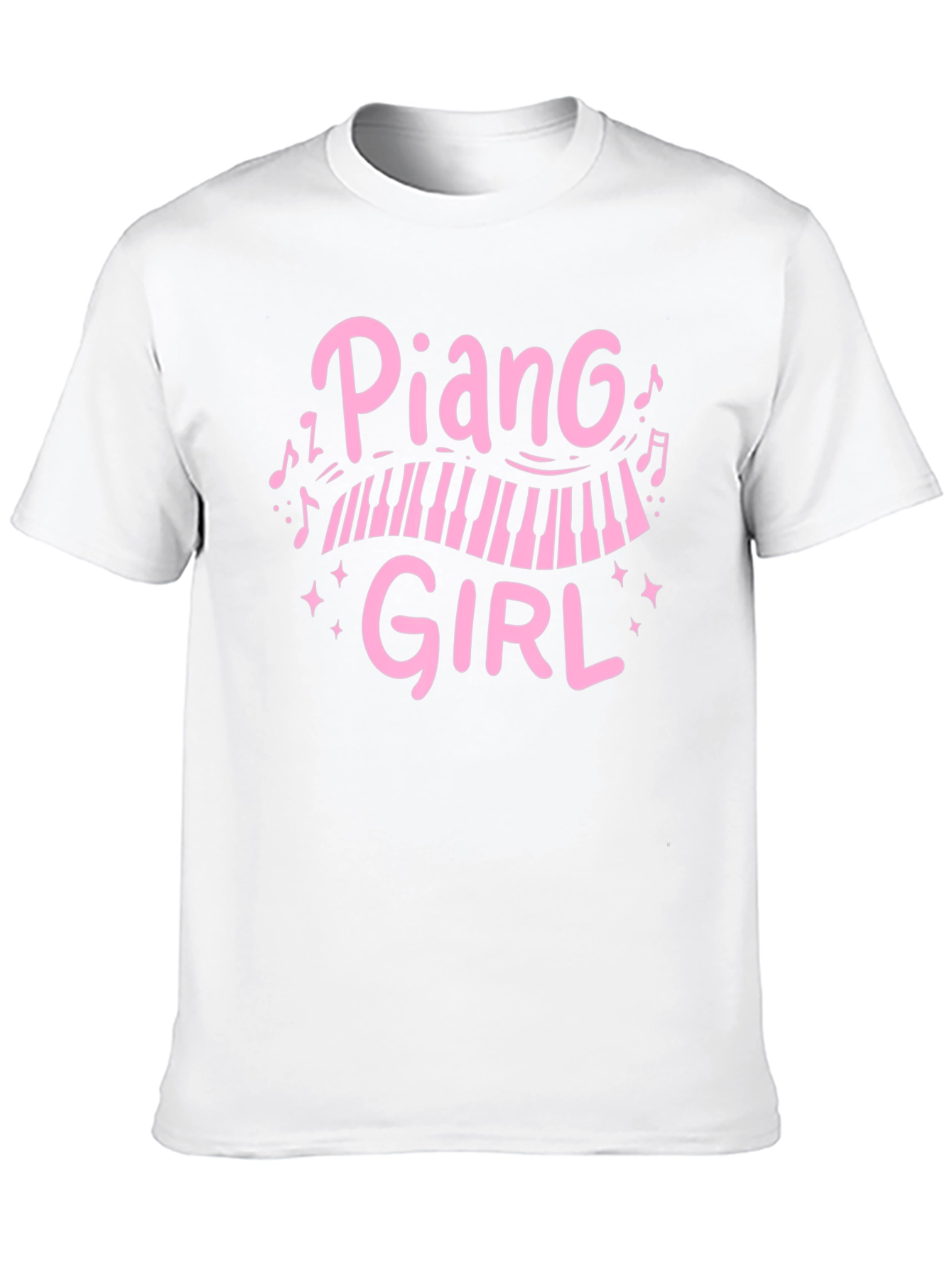 Piano Girl T-Shirt - Black