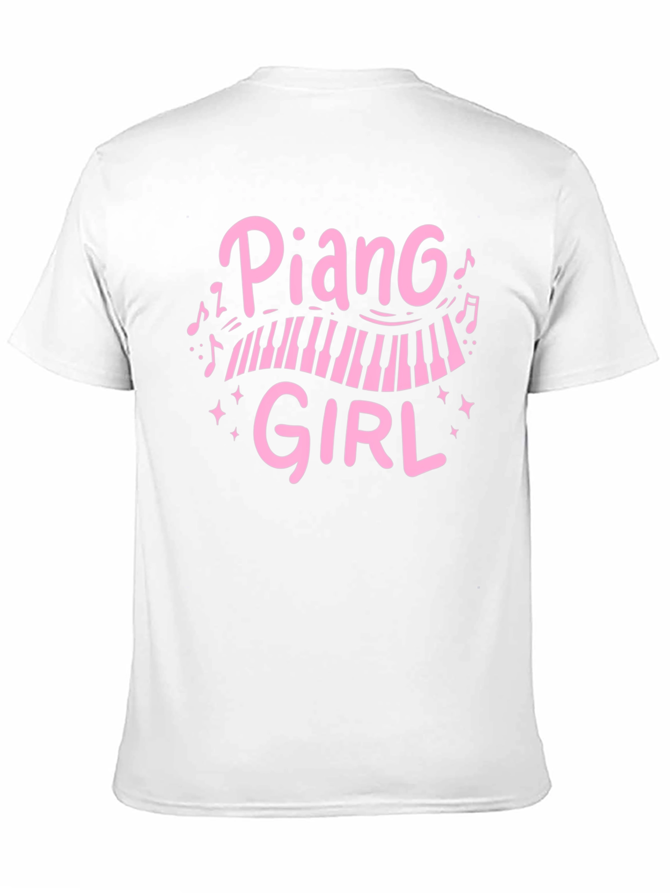Piano Girl T-Shirt - Black