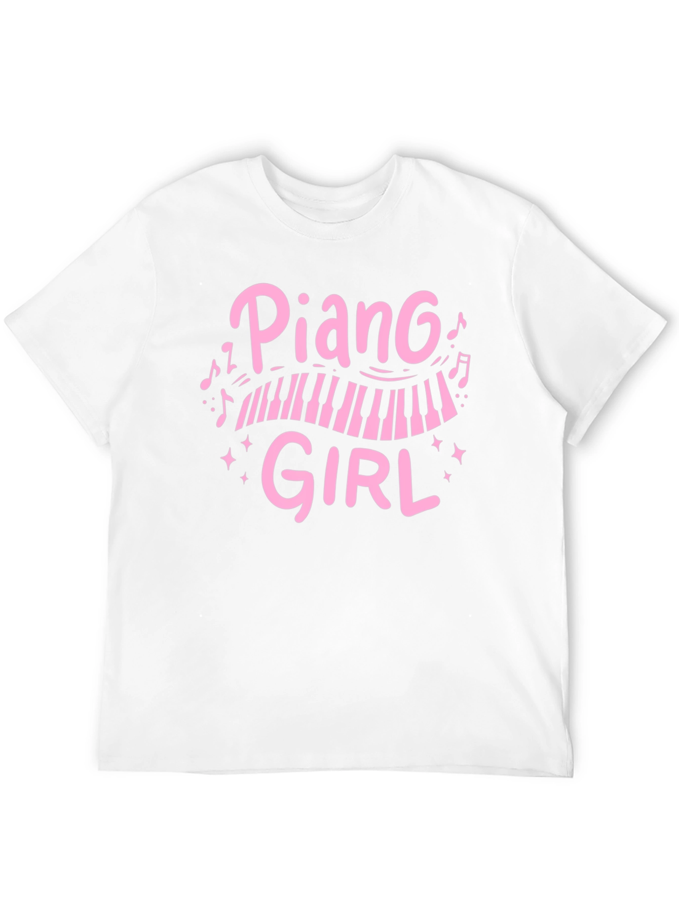 Piano Girl T-Shirt - Black