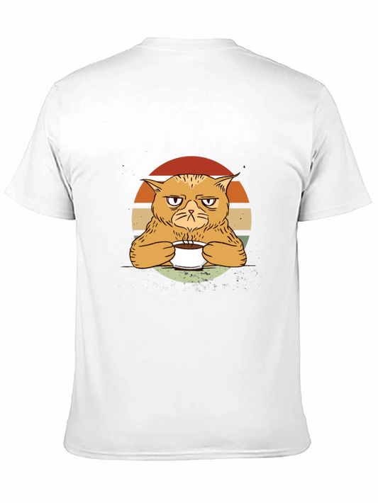 Grumpy Cat Coffee T-Shirt - Vintage Style