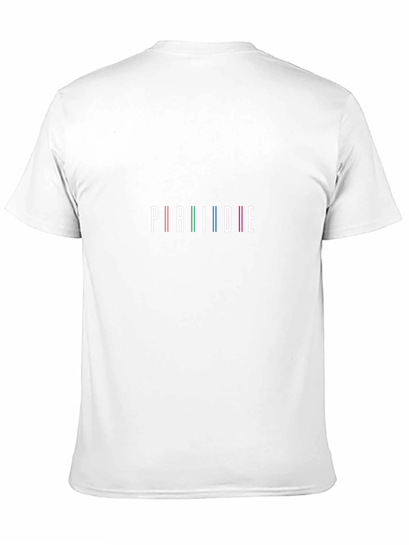 Pride Rainbow Stripe Graphic Black T-Shirt