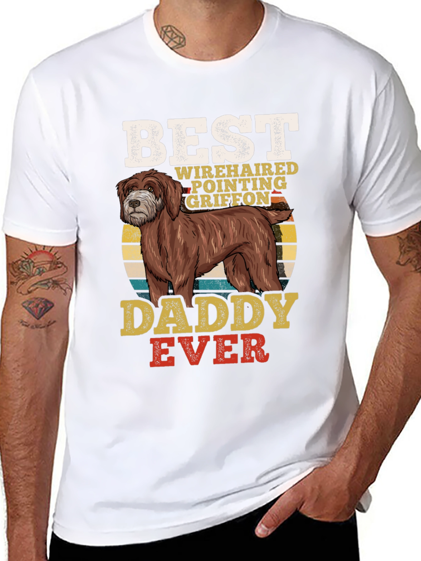 Best Wirehaired Pointing Griffon Daddy Ever T-Shirt