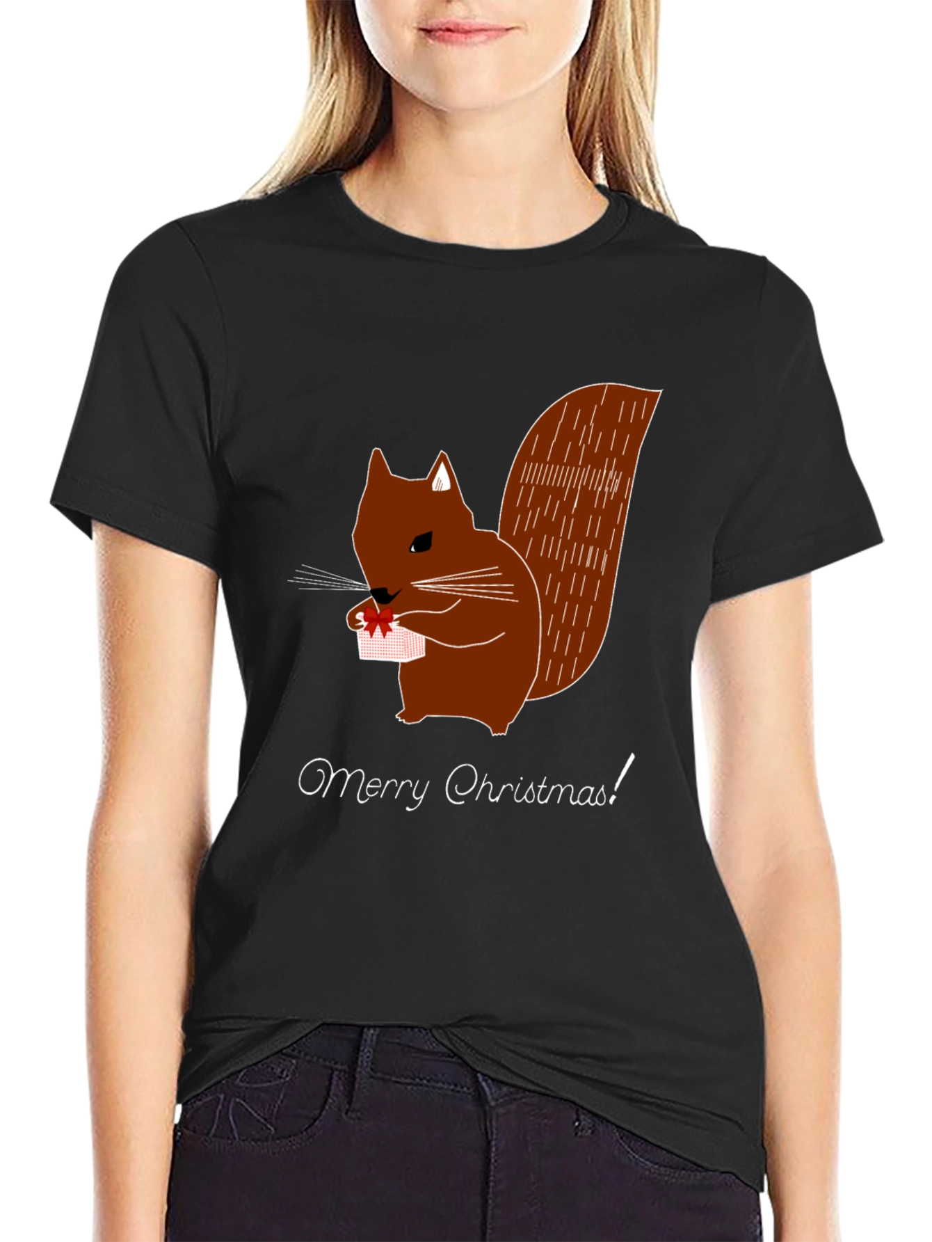 Squirrel Christmas Graphic Tee