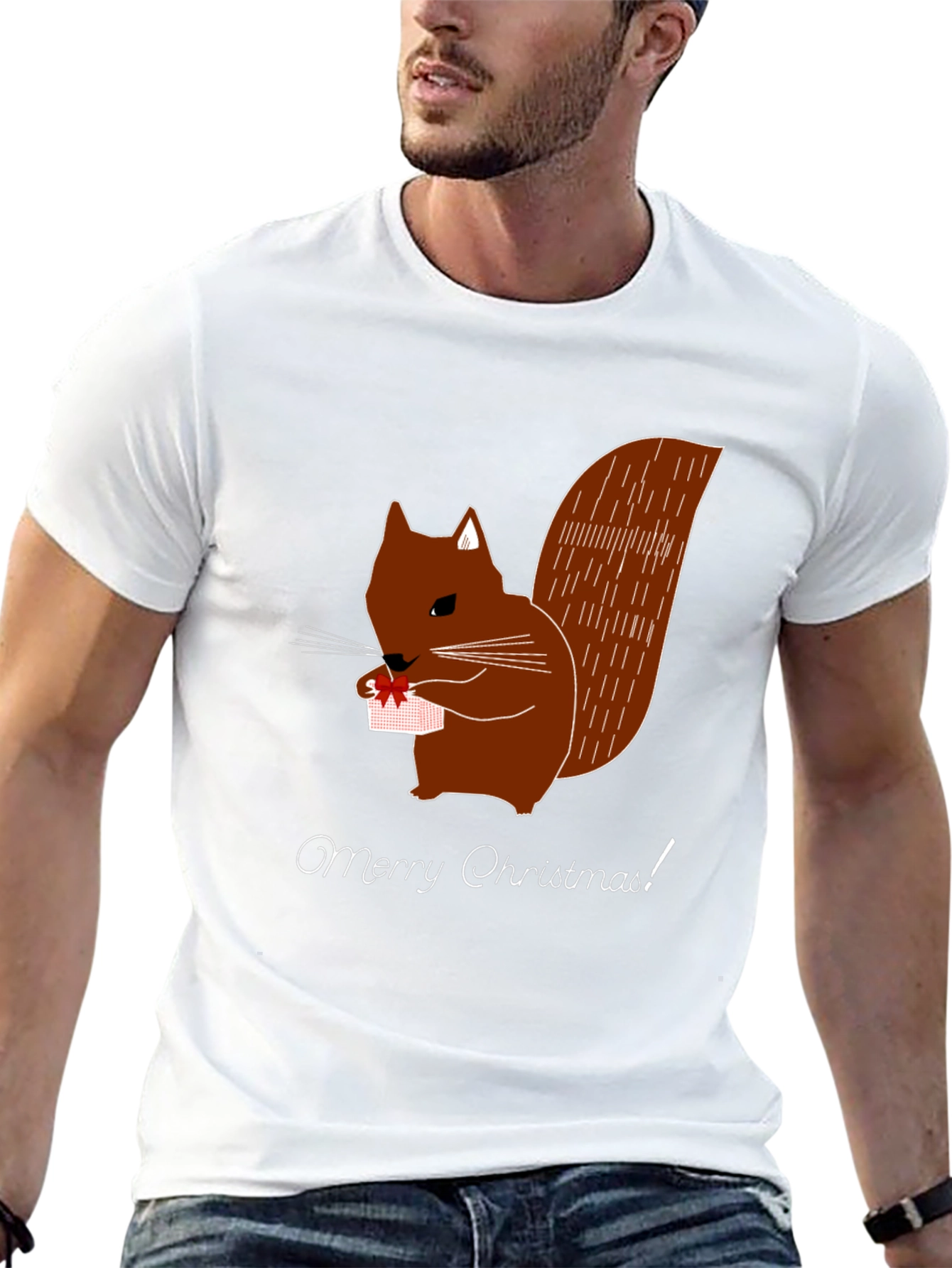 Squirrel Christmas Graphic Tee