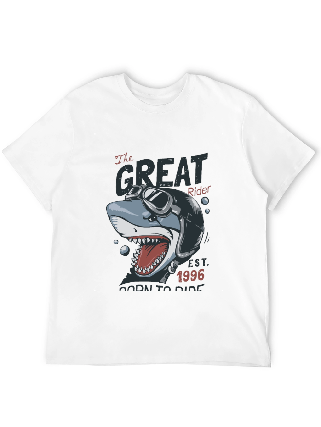 The Great Rider Shark Graphic T-Shirt