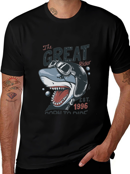 The Great Rider Shark Graphic T-Shirt