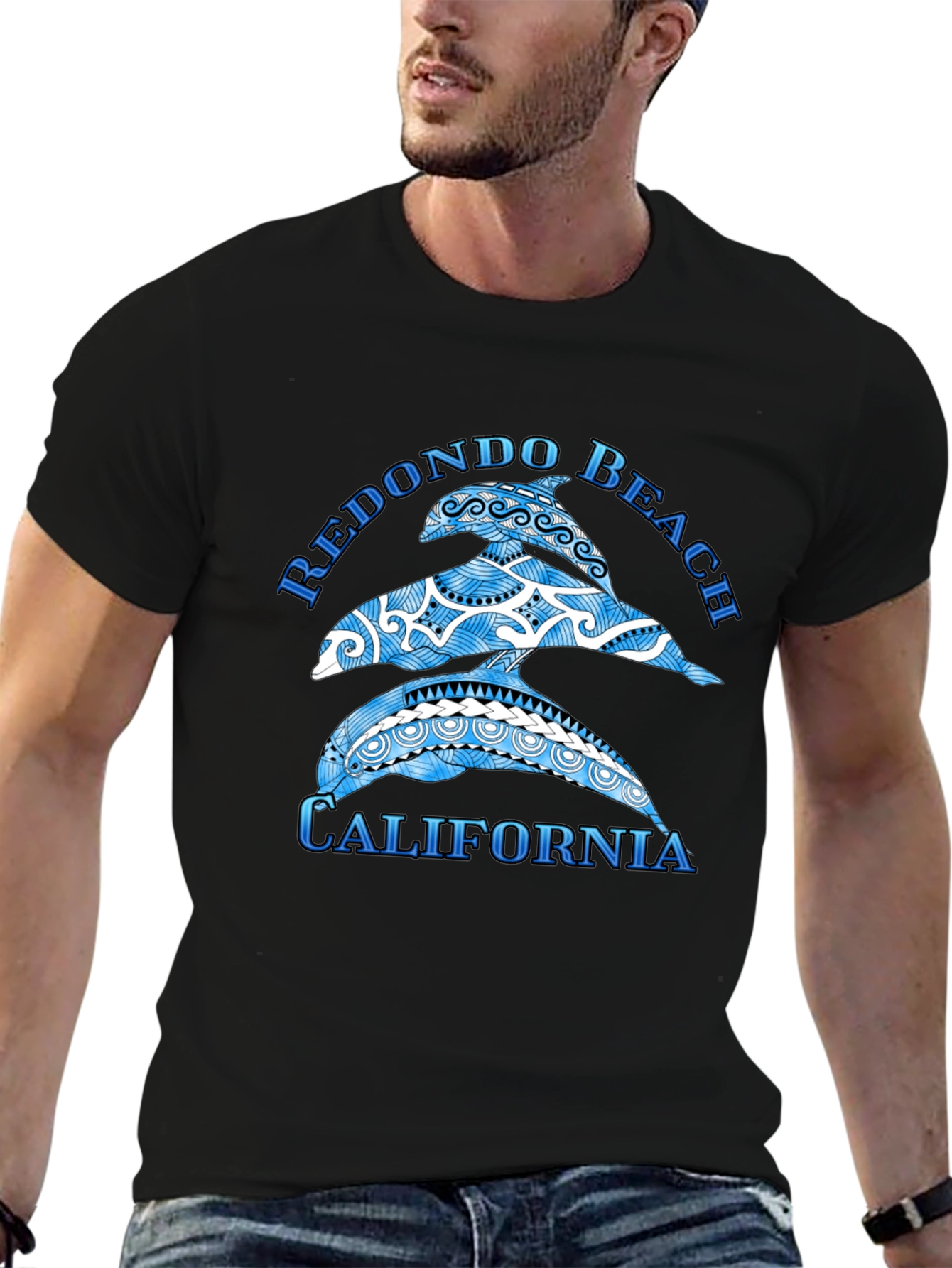 Redondo Beach California Dolphin Graphic Tee