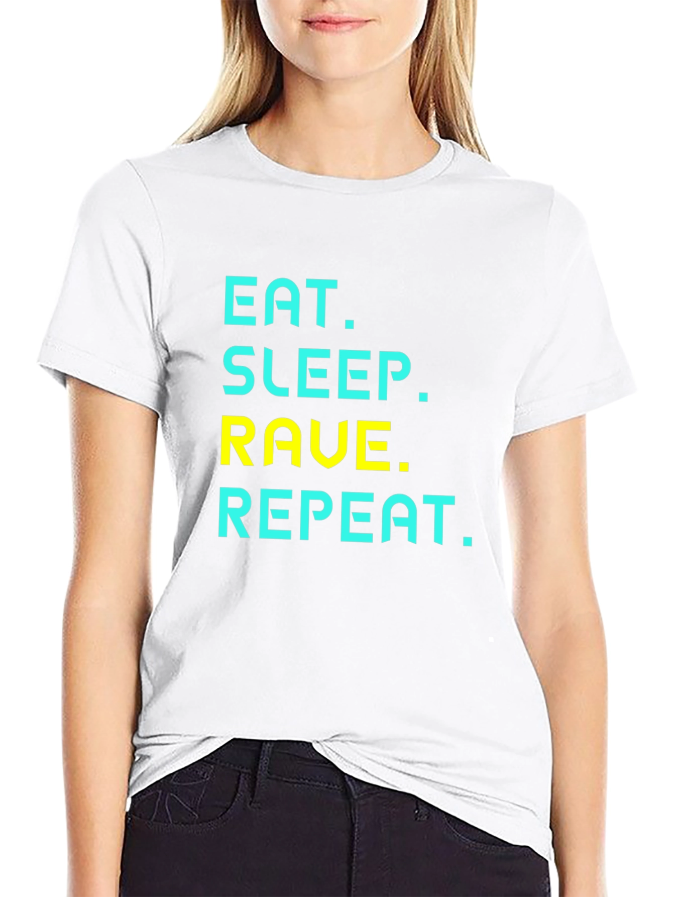 Eat Sleep Rave Repeat Graphic Tee